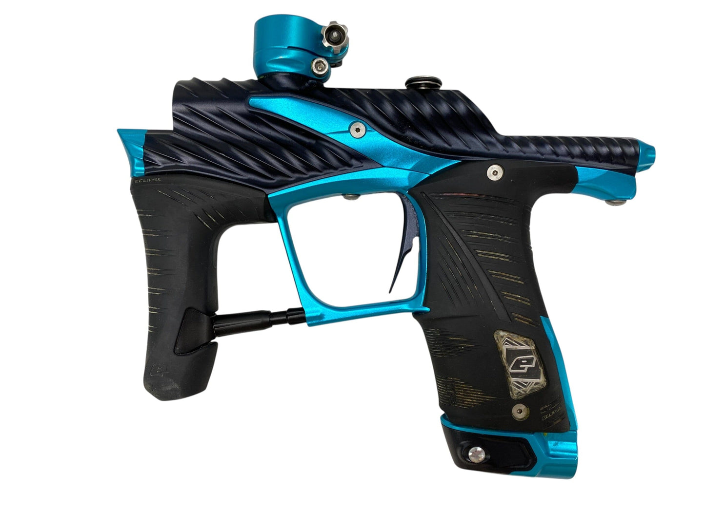 Used Planet Eclipse TWISTER Lv1.6 Paintball Gun : Black/Teal Paintball Gun from CPXBrosPaintball Buy/Sell/Trade Paintball Markers, New Paintball Guns, Paintball Hoppers, Paintball Masks, and Hormesis Headbands