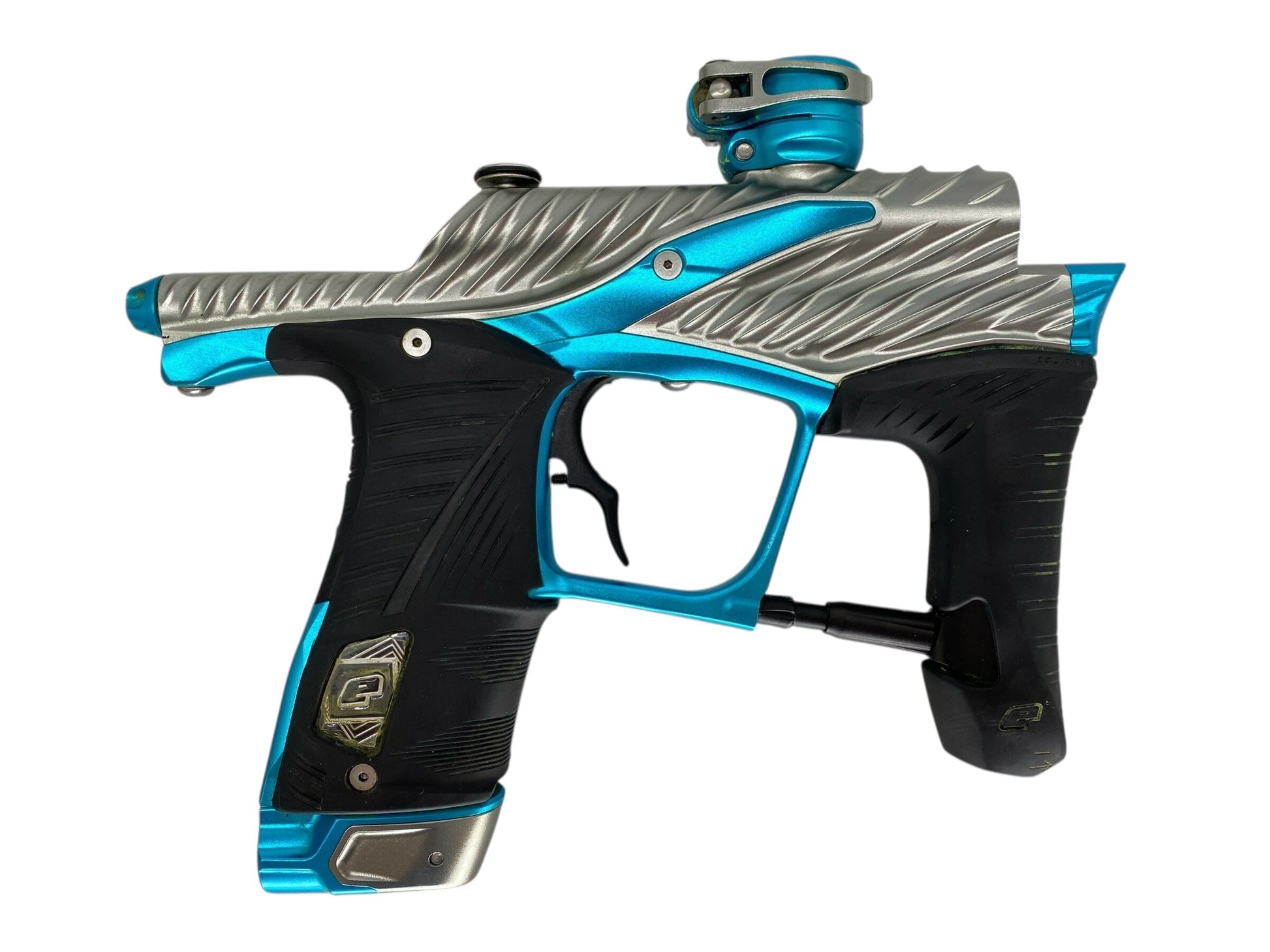 Used Planet Eclipse Twister Lv1.6 Paintball Gun Grey/Teal Paintball Gun from CPXBrosPaintball Buy/Sell/Trade Paintball Markers, New Paintball Guns, Paintball Hoppers, Paintball Masks, and Hormesis Headbands