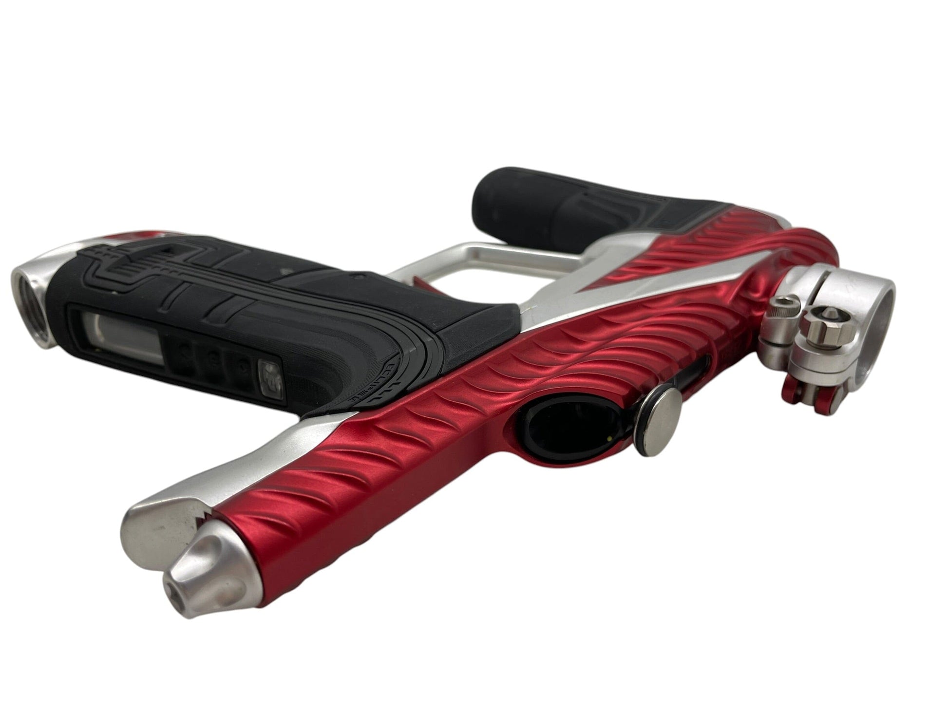 Used Planet Eclipse TWISTER Lv1.6 Red/Silver Paintball Gun Paintball Gun from CPXBrosPaintball Buy/Sell/Trade Paintball Markers, New Paintball Guns, Paintball Hoppers, Paintball Masks, and Hormesis Headbands