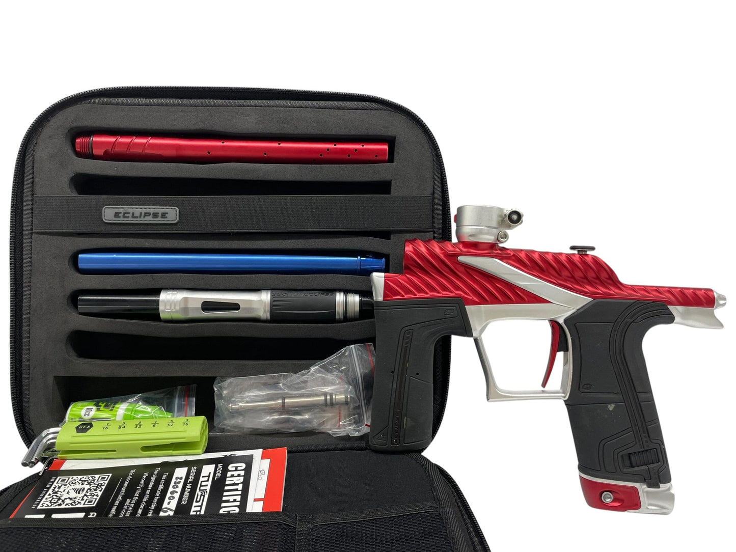 Used Planet Eclipse TWISTER Lv1.6 Red/Silver Paintball Gun Paintball Gun from CPXBrosPaintball Buy/Sell/Trade Paintball Markers, New Paintball Guns, Paintball Hoppers, Paintball Masks, and Hormesis Headbands