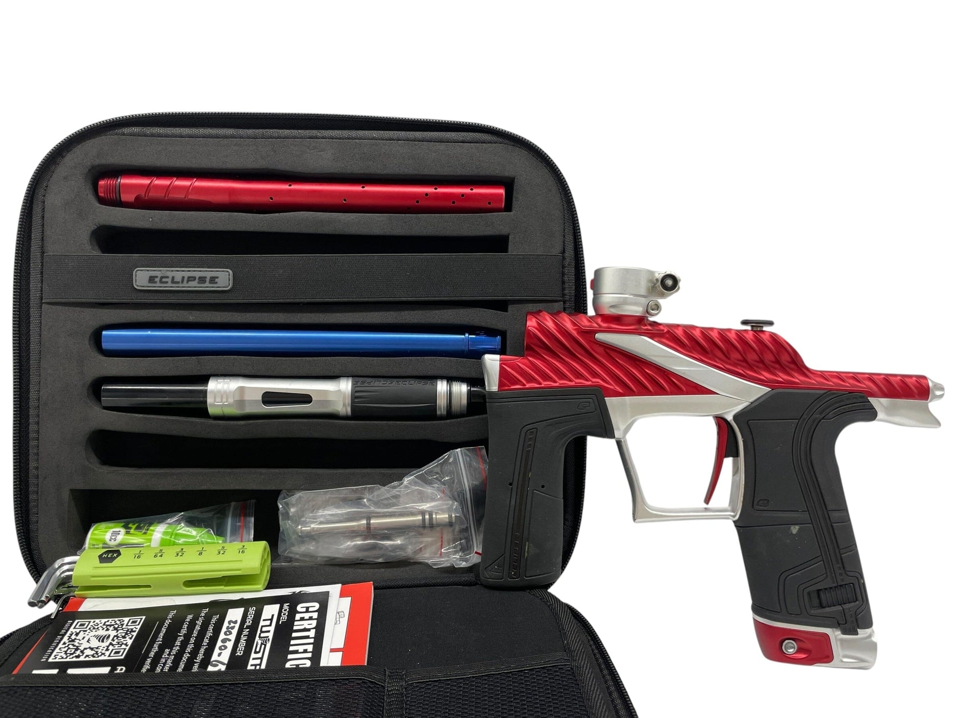 Used Planet Eclipse TWISTER Lv1.6 Red/Silver Paintball Gun Paintball Gun from CPXBrosPaintball Buy/Sell/Trade Paintball Markers, New Paintball Guns, Paintball Hoppers, Paintball Masks, and Hormesis Headbands