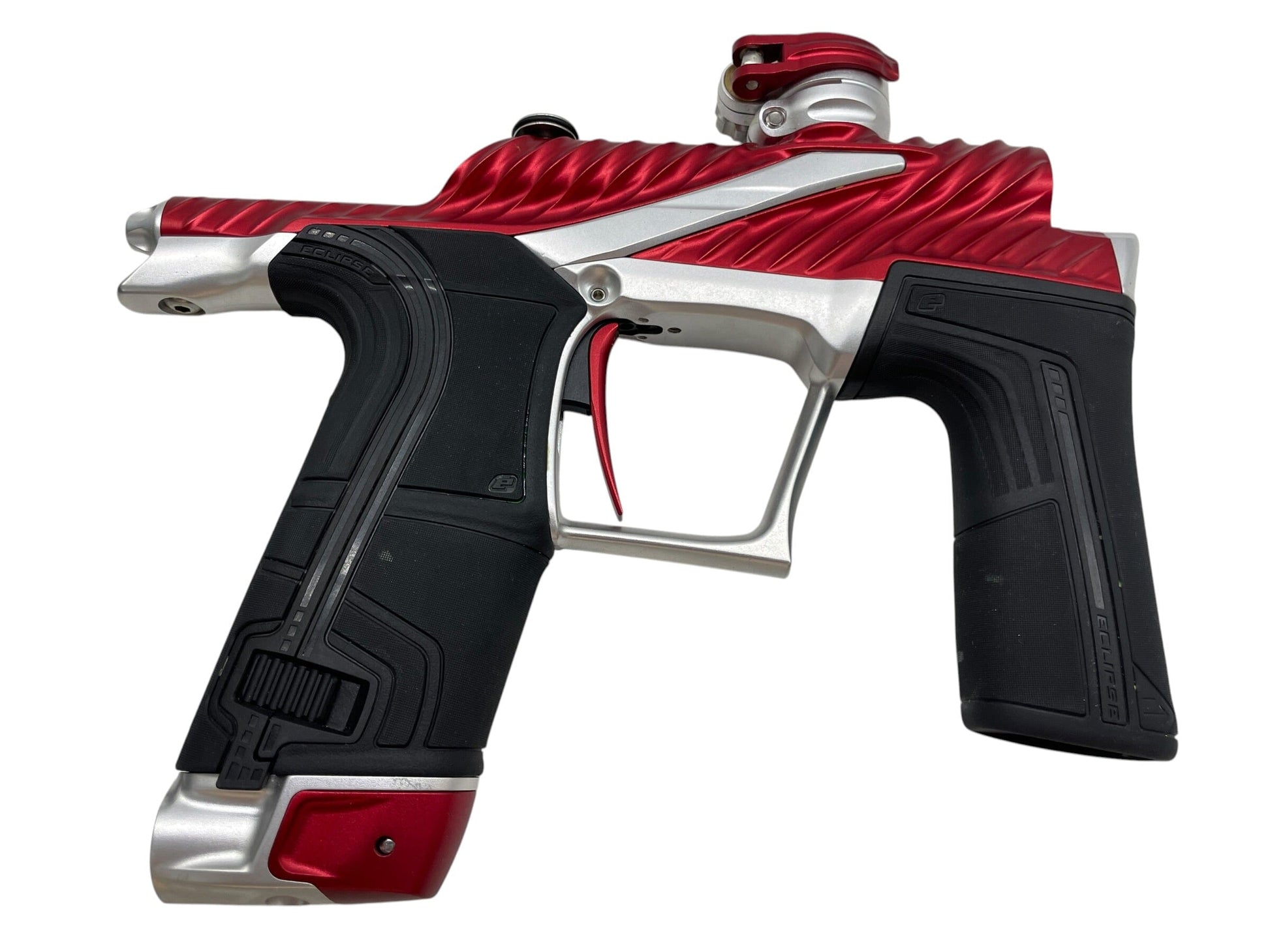 Used Planet Eclipse TWISTER Lv1.6 Red/Silver Paintball Gun Paintball Gun from CPXBrosPaintball Buy/Sell/Trade Paintball Markers, New Paintball Guns, Paintball Hoppers, Paintball Masks, and Hormesis Headbands