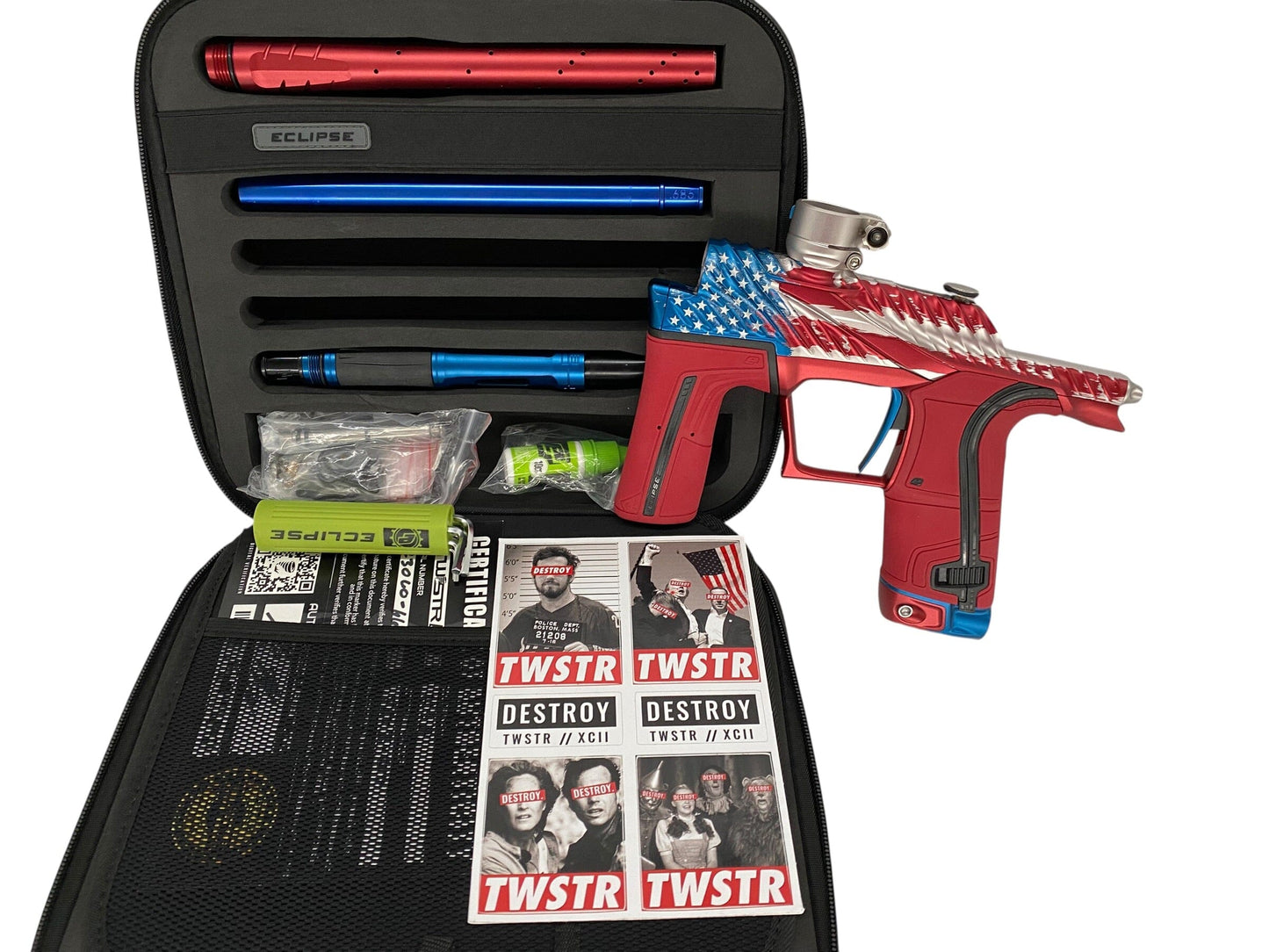 Used Planet Eclipse Twister LV2 - Olympic Series - USA Paintball Gun Paintball Gun from CPXBrosPaintball Buy/Sell/Trade Paintball Markers, New Paintball Guns, Paintball Hoppers, Paintball Masks, and Hormesis Headbands