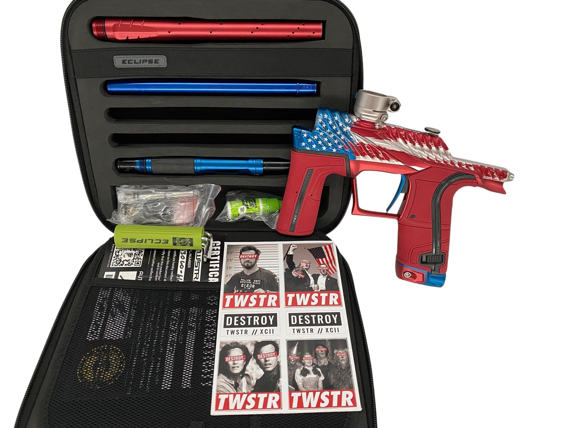 Used Planet Eclipse Twister LV2 - Olympic Series - USA Paintball Gun Paintball Gun from CPXBrosPaintball Buy/Sell/Trade Paintball Markers, New Paintball Guns, Paintball Hoppers, Paintball Masks, and Hormesis Headbands