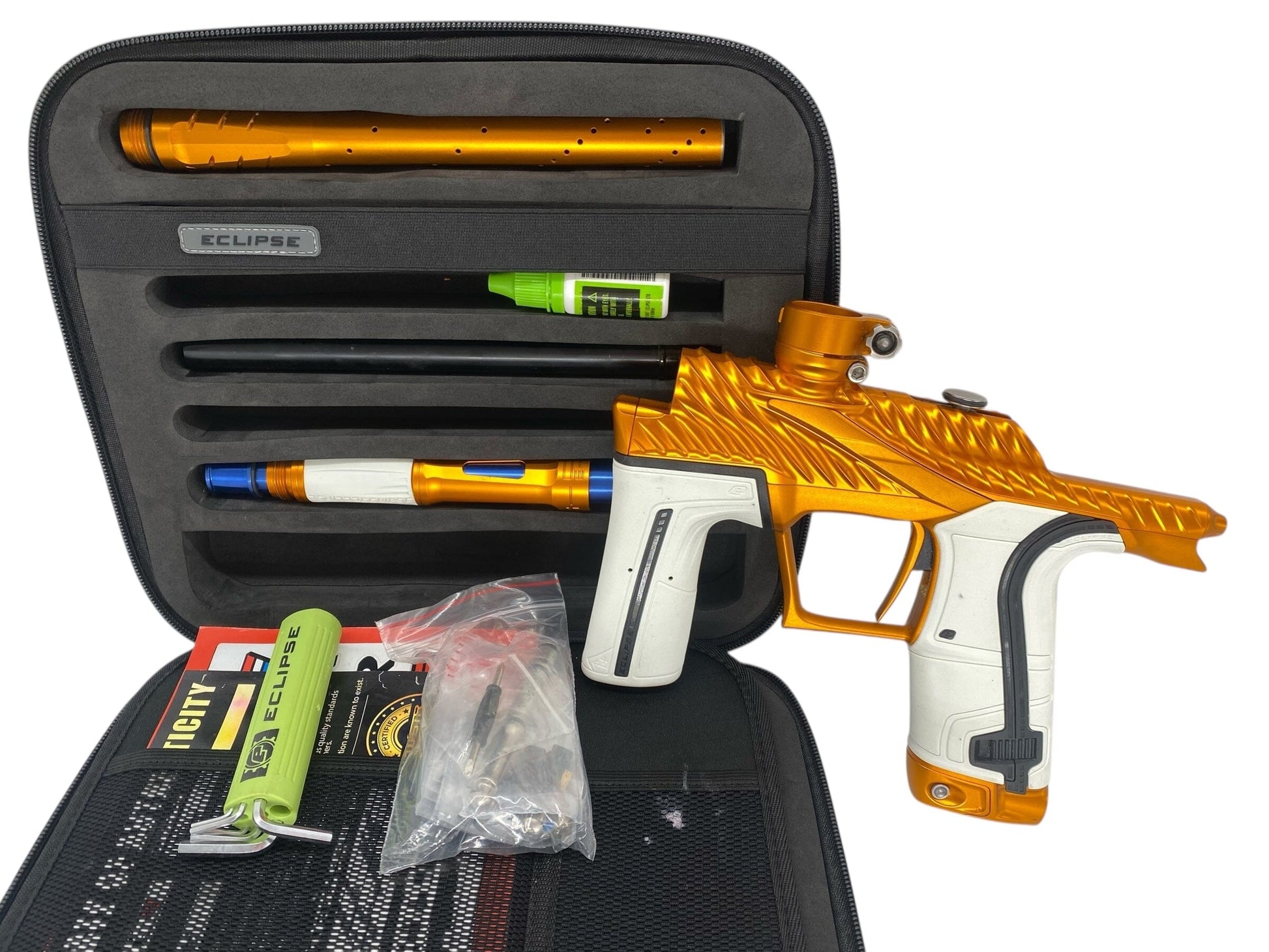 Used Planet Eclipse TWISTER Lv2 Paintball Gun Orange Paintball Gun from CPXBrosPaintball Buy/Sell/Trade Paintball Markers, New Paintball Guns, Paintball Hoppers, Paintball Masks, and Hormesis Headbands