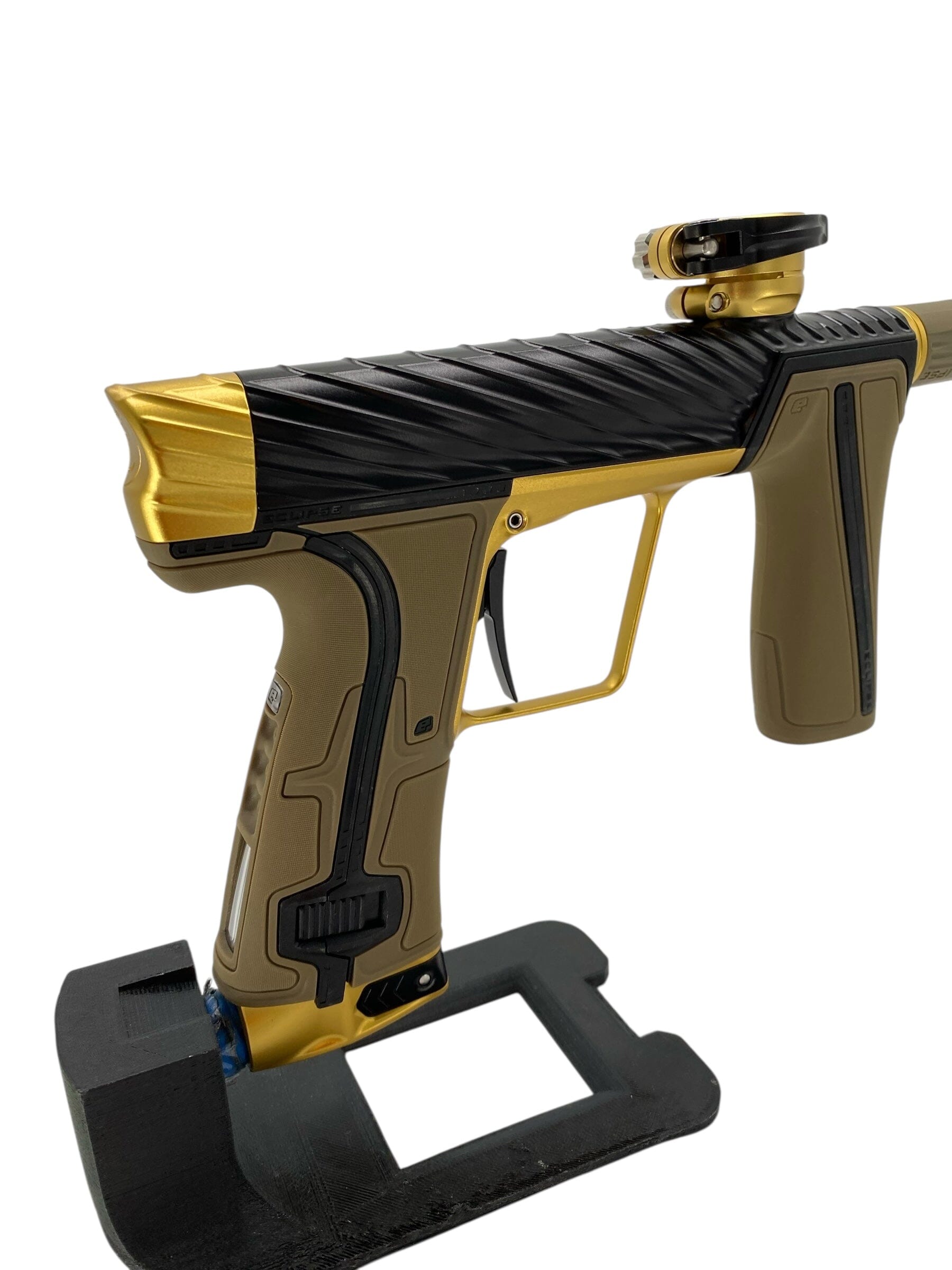 Used Planet Eclipse Twister R5 Paintball Gun Black/Gold Paintball Gun from CPXBrosPaintball Buy/Sell/Trade Paintball Markers, New Paintball Guns, Paintball Hoppers, Paintball Masks, and Hormesis Headbands