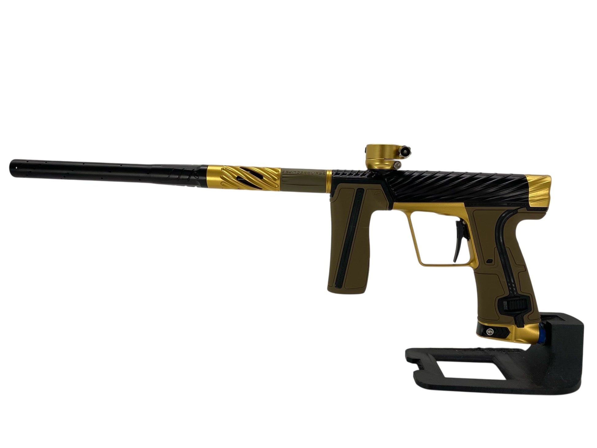 Used Planet Eclipse Twister R5 Paintball Gun Black/Gold Paintball Gun from CPXBrosPaintball Buy/Sell/Trade Paintball Markers, New Paintball Guns, Paintball Hoppers, Paintball Masks, and Hormesis Headbands