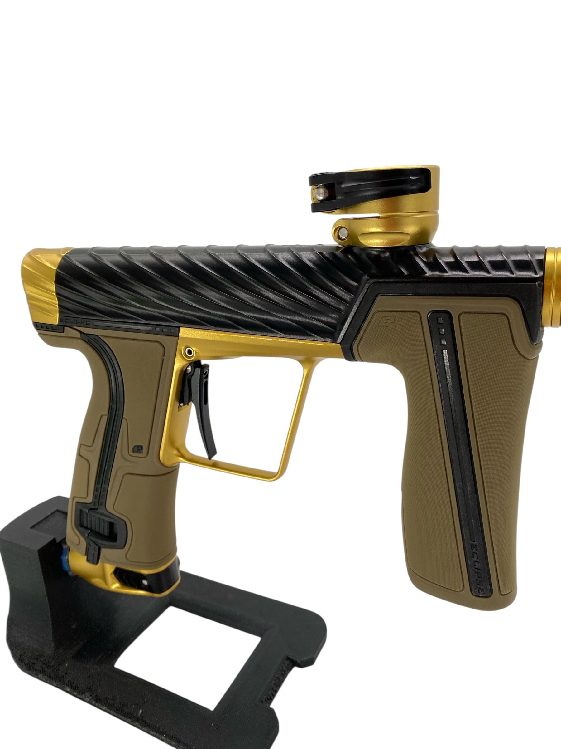 Used Planet Eclipse Twister R5 Paintball Gun Black/Gold Paintball Gun from CPXBrosPaintball Buy/Sell/Trade Paintball Markers, New Paintball Guns, Paintball Hoppers, Paintball Masks, and Hormesis Headbands