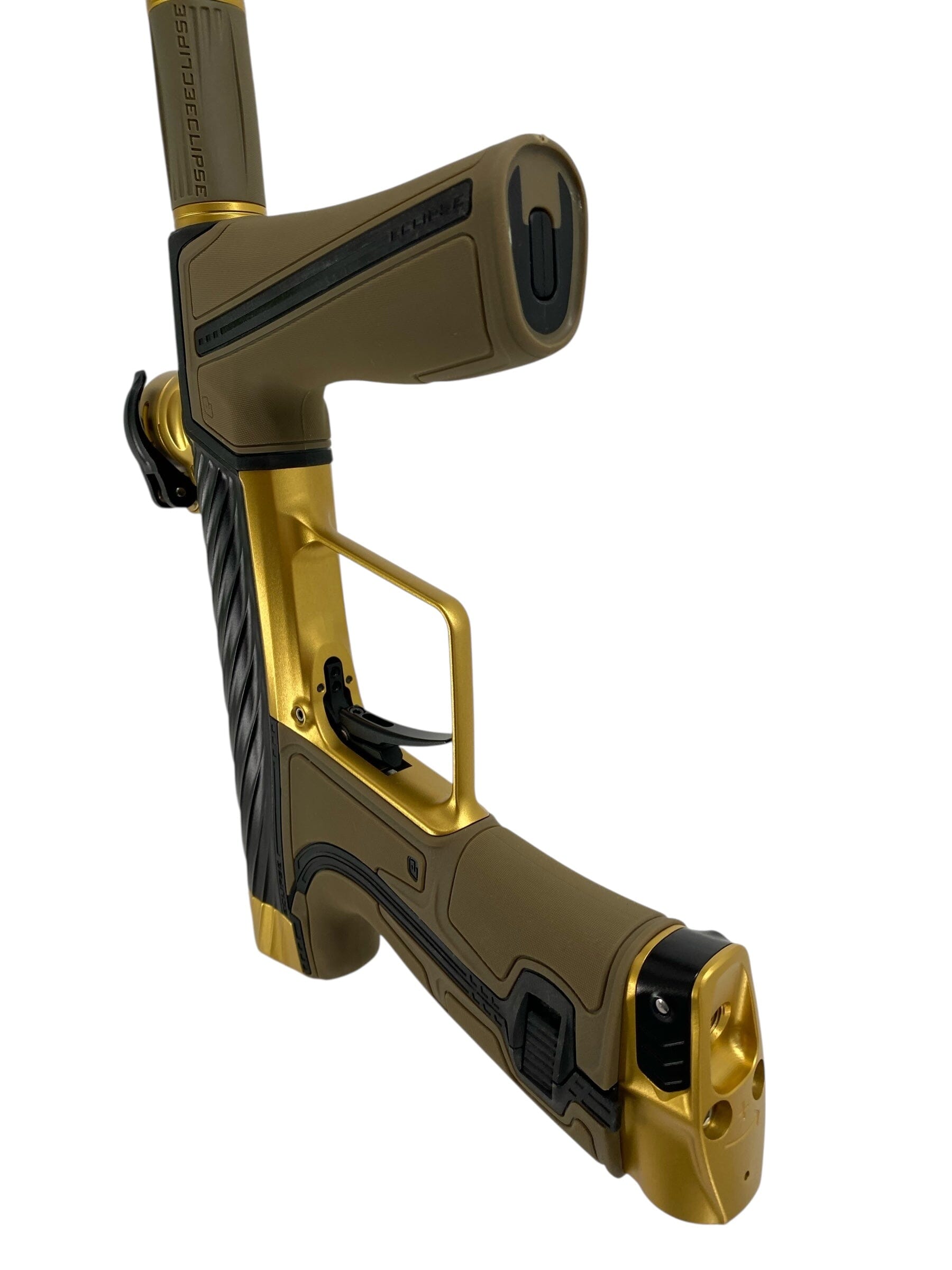 Used Planet Eclipse Twister R5 Paintball Gun Black/Gold Paintball Gun from CPXBrosPaintball Buy/Sell/Trade Paintball Markers, New Paintball Guns, Paintball Hoppers, Paintball Masks, and Hormesis Headbands