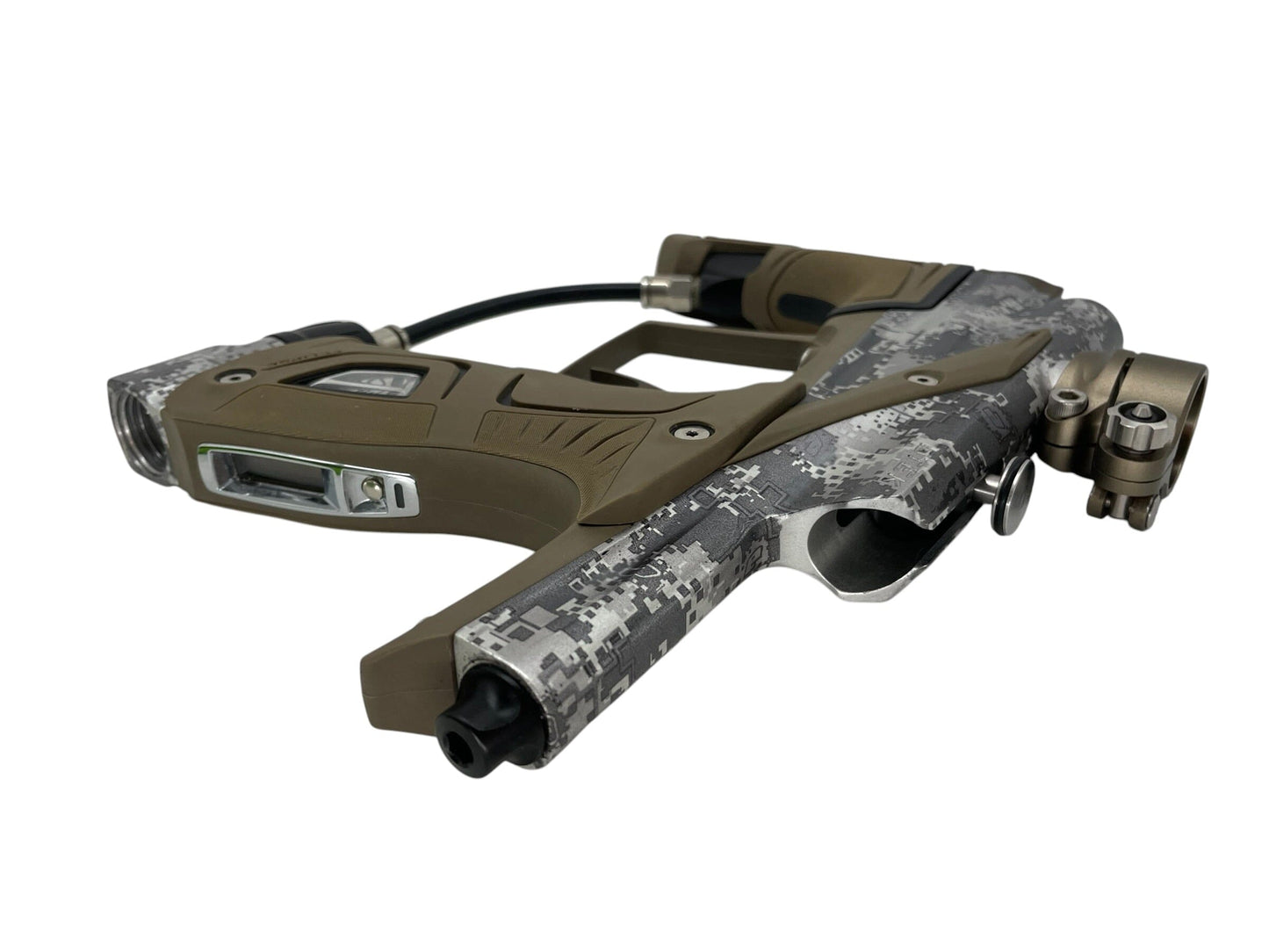 Used PLANET ECLISE ETEK 5 W/OLED HDE URBAN/TAN PAINTBALL GUN Paintball Gun from CPXBrosPaintball Buy/Sell/Trade Paintball Markers, New Paintball Guns, Paintball Hoppers, Paintball Masks, and Hormesis Headbands