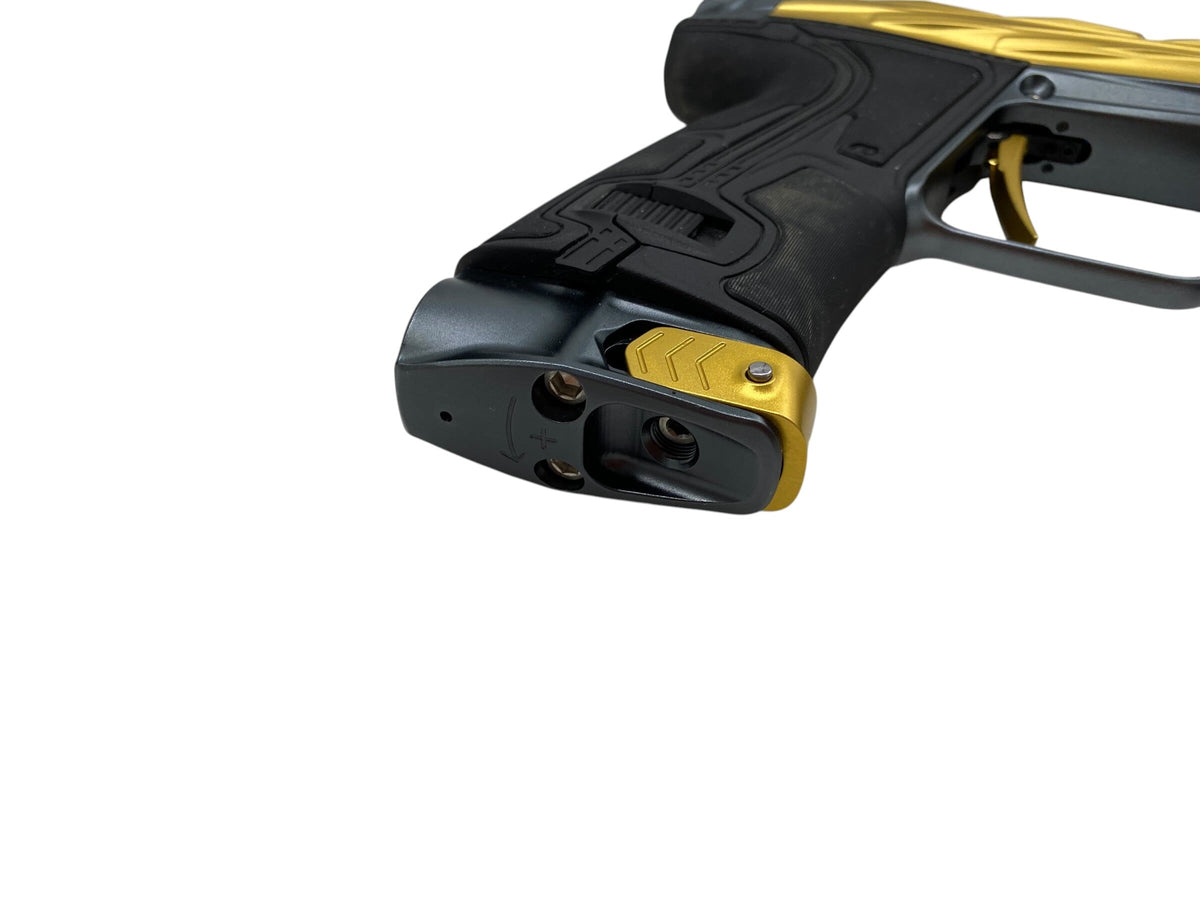 Used Planet Eclispe Cs3 Infamous Paintball Gun Gold Grey Paintball Gun from CPXBrosPaintball Buy/Sell/Trade Paintball Markers, New Paintball Guns, Paintball Hoppers, Paintball Masks, and Hormesis Headbands