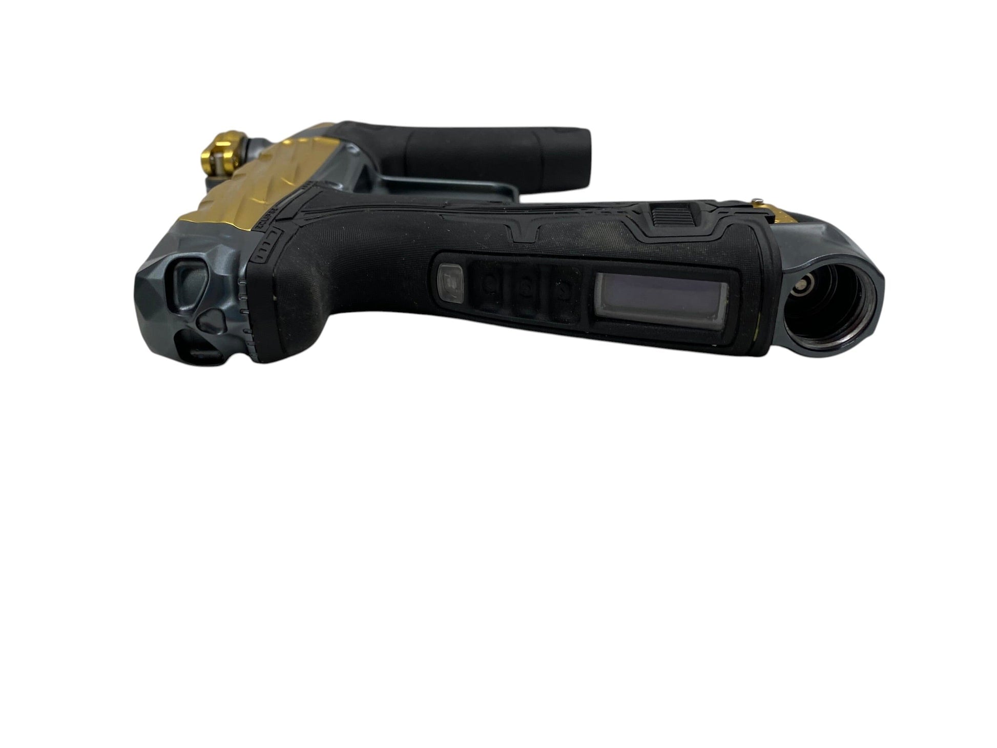 Used Planet Eclispe Cs3 Infamous Paintball Gun Gold Grey Paintball Gun from CPXBrosPaintball Buy/Sell/Trade Paintball Markers, New Paintball Guns, Paintball Hoppers, Paintball Masks, and Hormesis Headbands