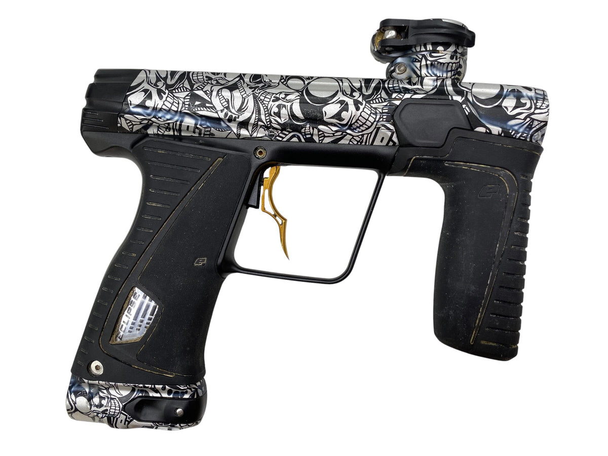 Used Planet Eclispe Gtek 180r Paintball Gun White Skulls Paintball Gun from CPXBrosPaintball Buy/Sell/Trade Paintball Markers, New Paintball Guns, Paintball Hoppers, Paintball Masks, and Hormesis Headbands