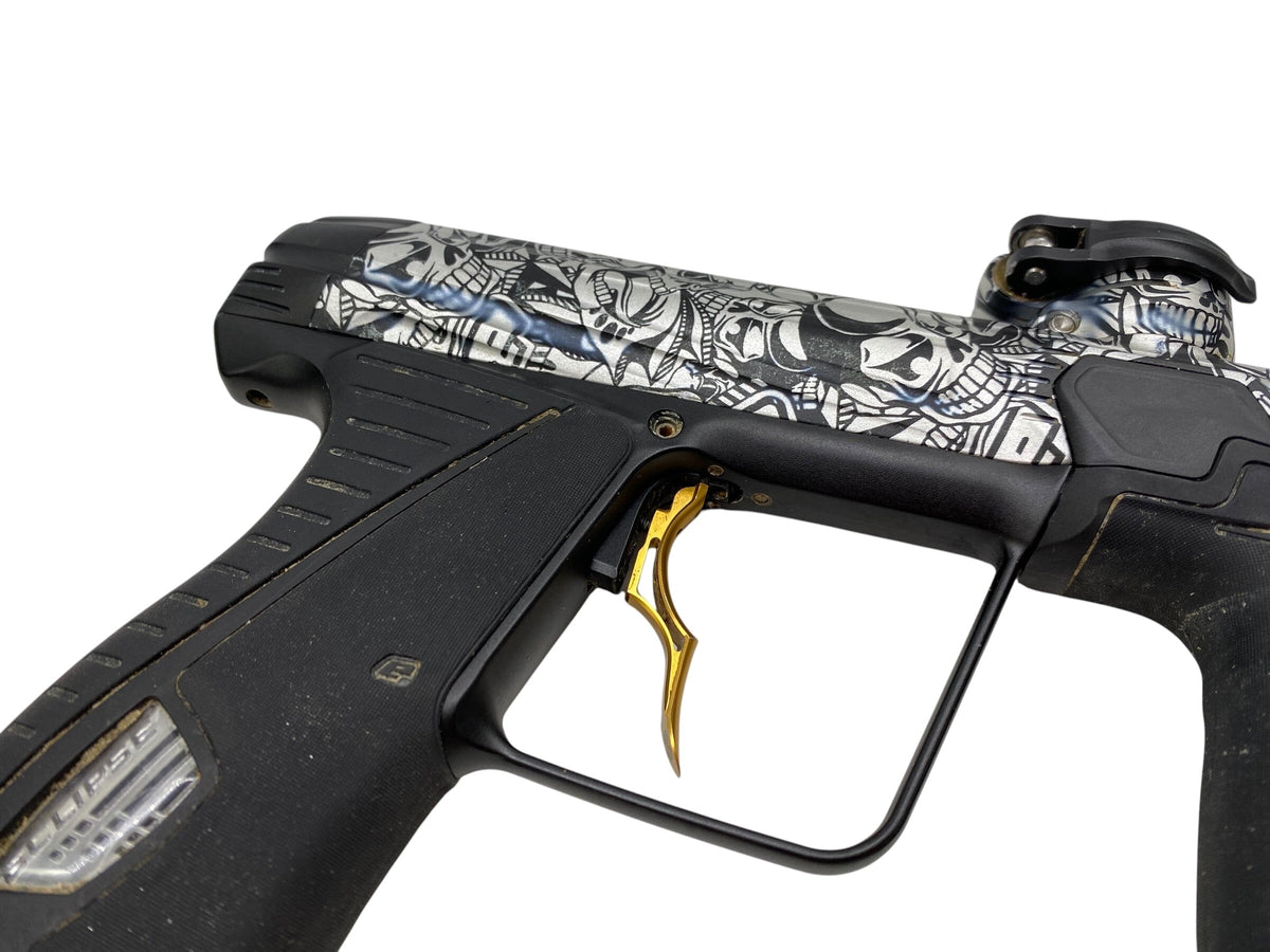 Used Planet Eclispe Gtek 180r Paintball Gun White Skulls Paintball Gun from CPXBrosPaintball Buy/Sell/Trade Paintball Markers, New Paintball Guns, Paintball Hoppers, Paintball Masks, and Hormesis Headbands