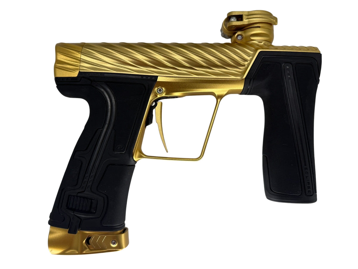Used Planet Eclispe Twister R5 Paintball Gun Gold Paintball Gun from CPXBrosPaintball Buy/Sell/Trade Paintball Markers, New Paintball Guns, Paintball Hoppers, Paintball Masks, and Hormesis Headbands