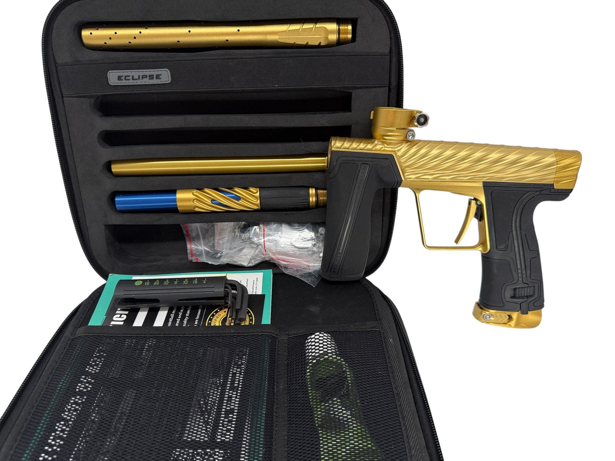 Used Planet Eclispe Twister R5 Paintball Gun Gold Paintball Gun from CPXBrosPaintball Buy/Sell/Trade Paintball Markers, New Paintball Guns, Paintball Hoppers, Paintball Masks, and Hormesis Headbands