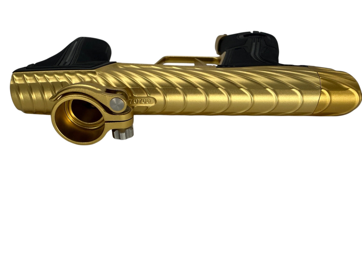 Used Planet Eclispe Twister R5 Paintball Gun Gold Paintball Gun from CPXBrosPaintball Buy/Sell/Trade Paintball Markers, New Paintball Guns, Paintball Hoppers, Paintball Masks, and Hormesis Headbands