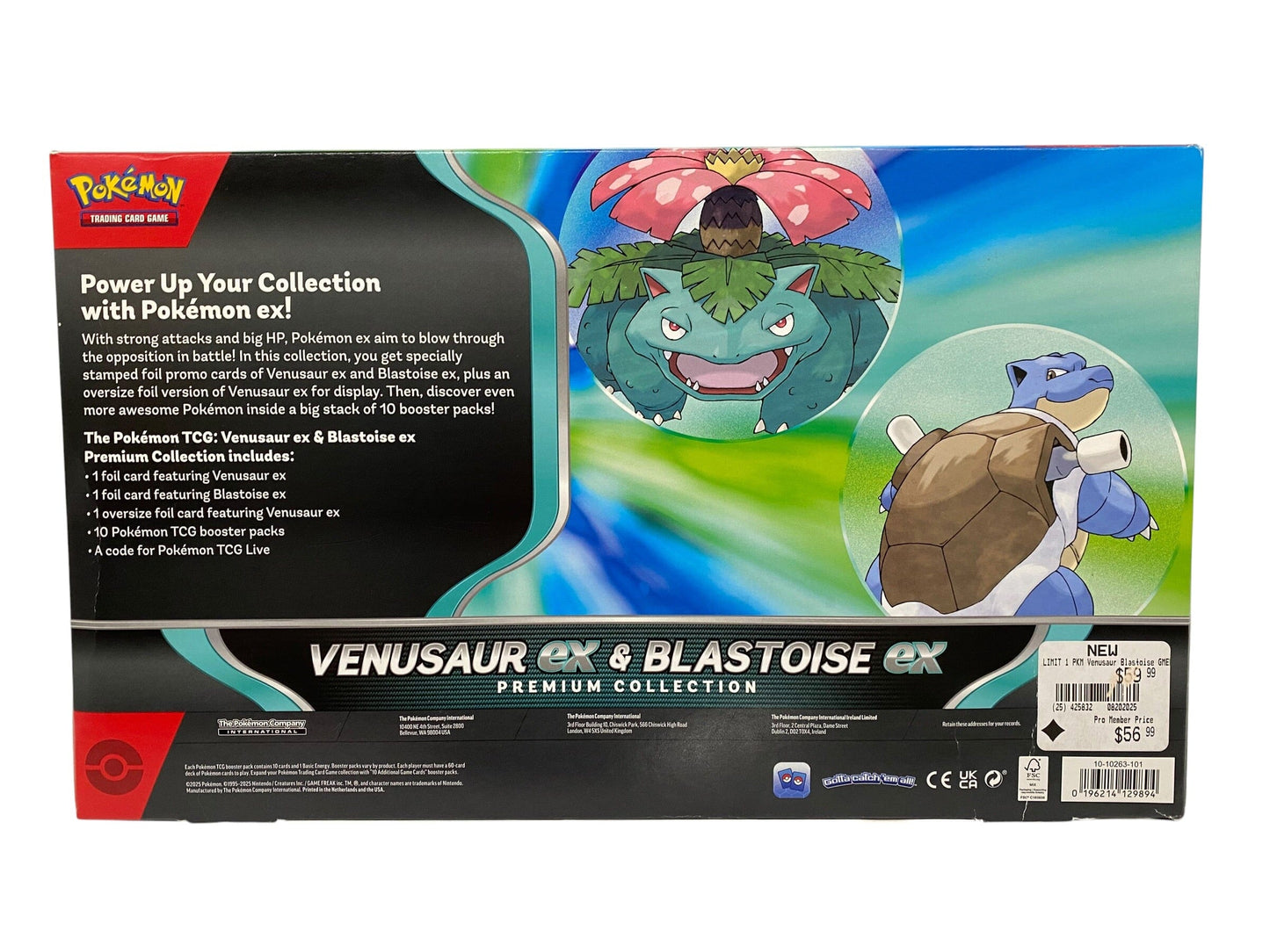 Used Pokémon Venusaur ex & Blastoise ex Premium Collection Box Paintball Gun from CPXBrosPaintball Buy/Sell/Trade Paintball Markers, New Paintball Guns, Paintball Hoppers, Paintball Masks, and Hormesis Headbands