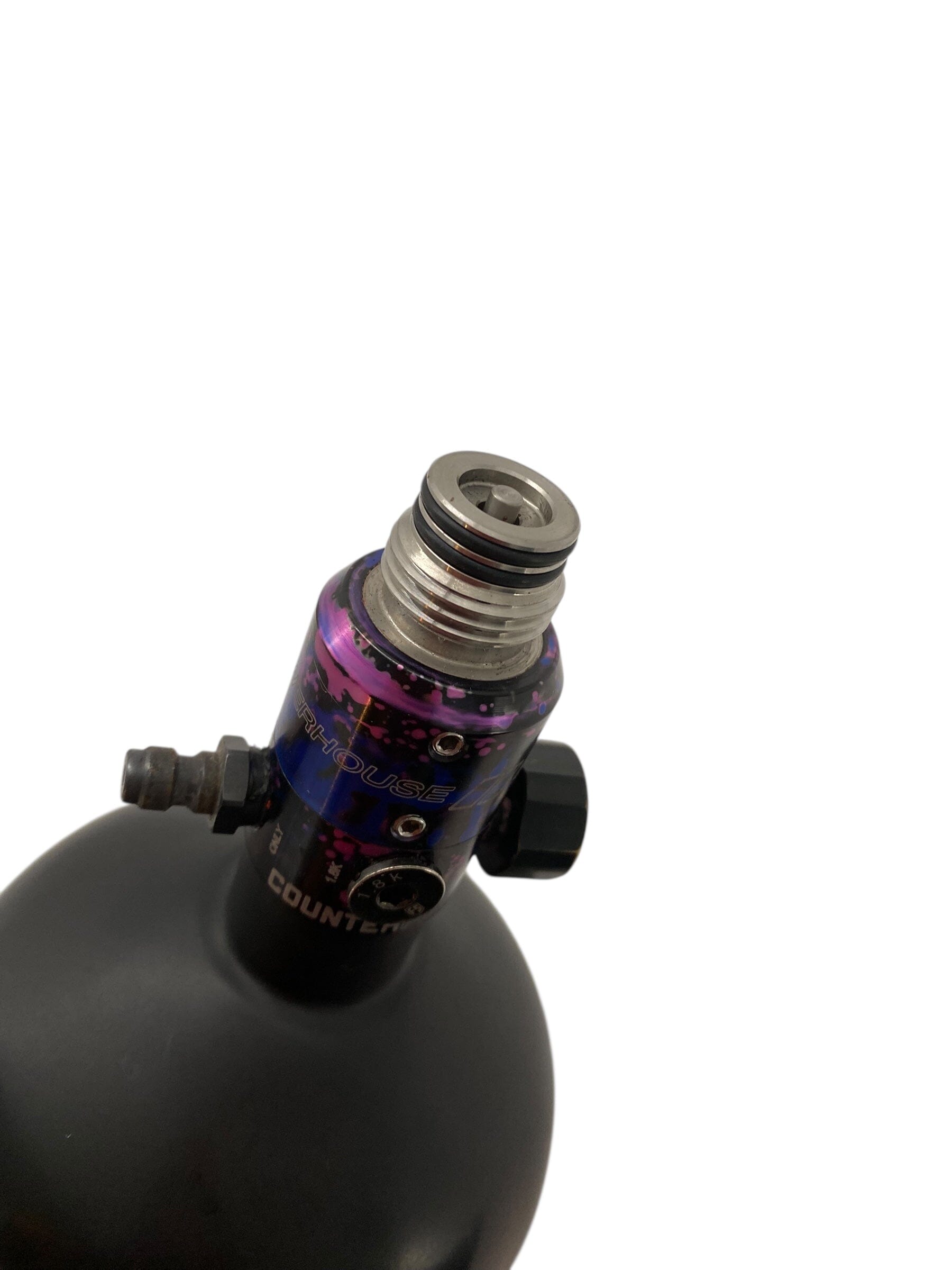 Used Power House Featherweight 68/4500 Paintball Tank with Powerhouse Regulator Paintball Gun from CPXBrosPaintball Buy/Sell/Trade Paintball Markers, New Paintball Guns, Paintball Hoppers, Paintball Masks, and Hormesis Headbands