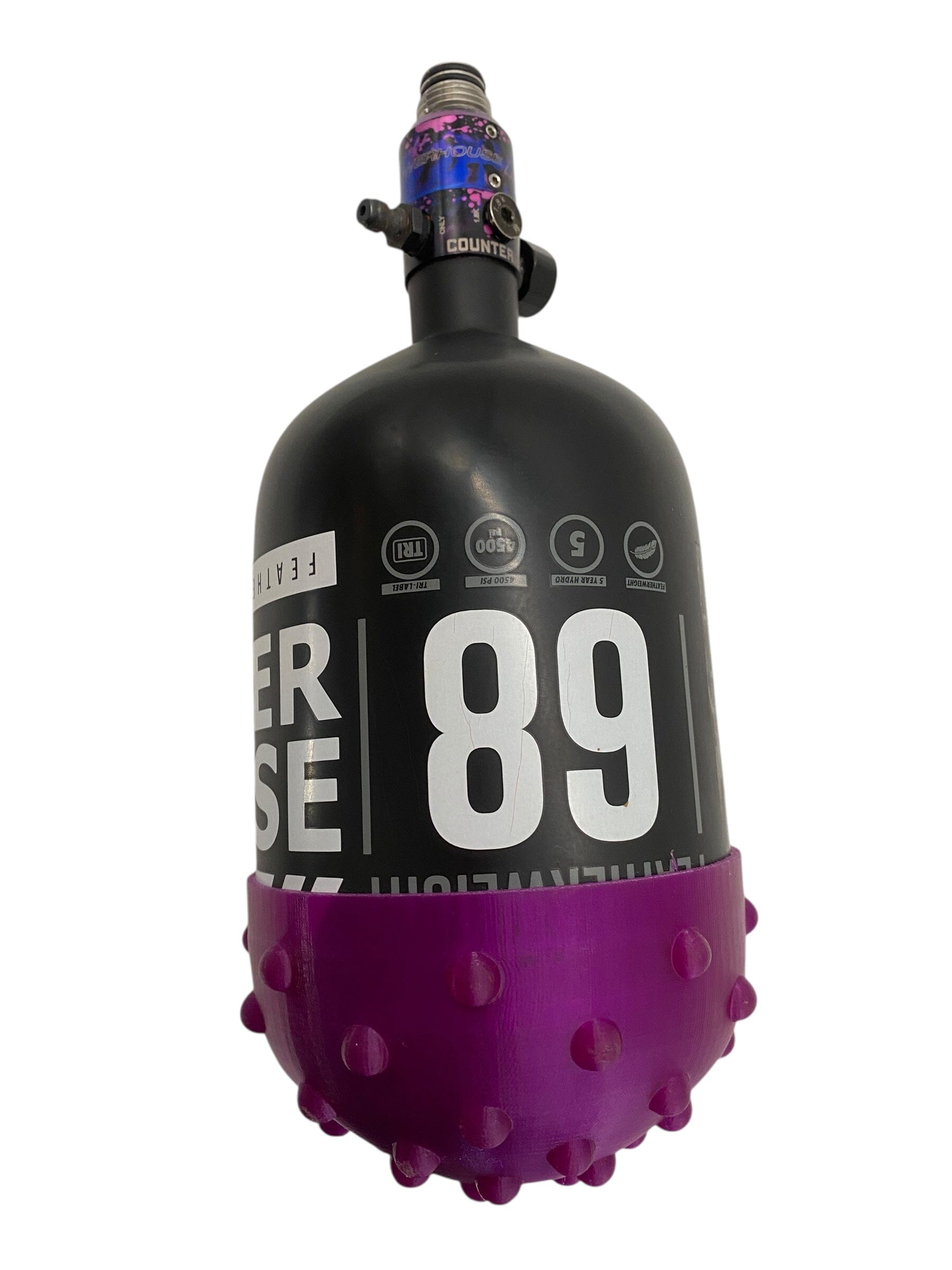 Used Power House Featherweight 68/4500 Paintball Tank with Powerhouse Regulator Paintball Gun from CPXBrosPaintball Buy/Sell/Trade Paintball Markers, New Paintball Guns, Paintball Hoppers, Paintball Masks, and Hormesis Headbands