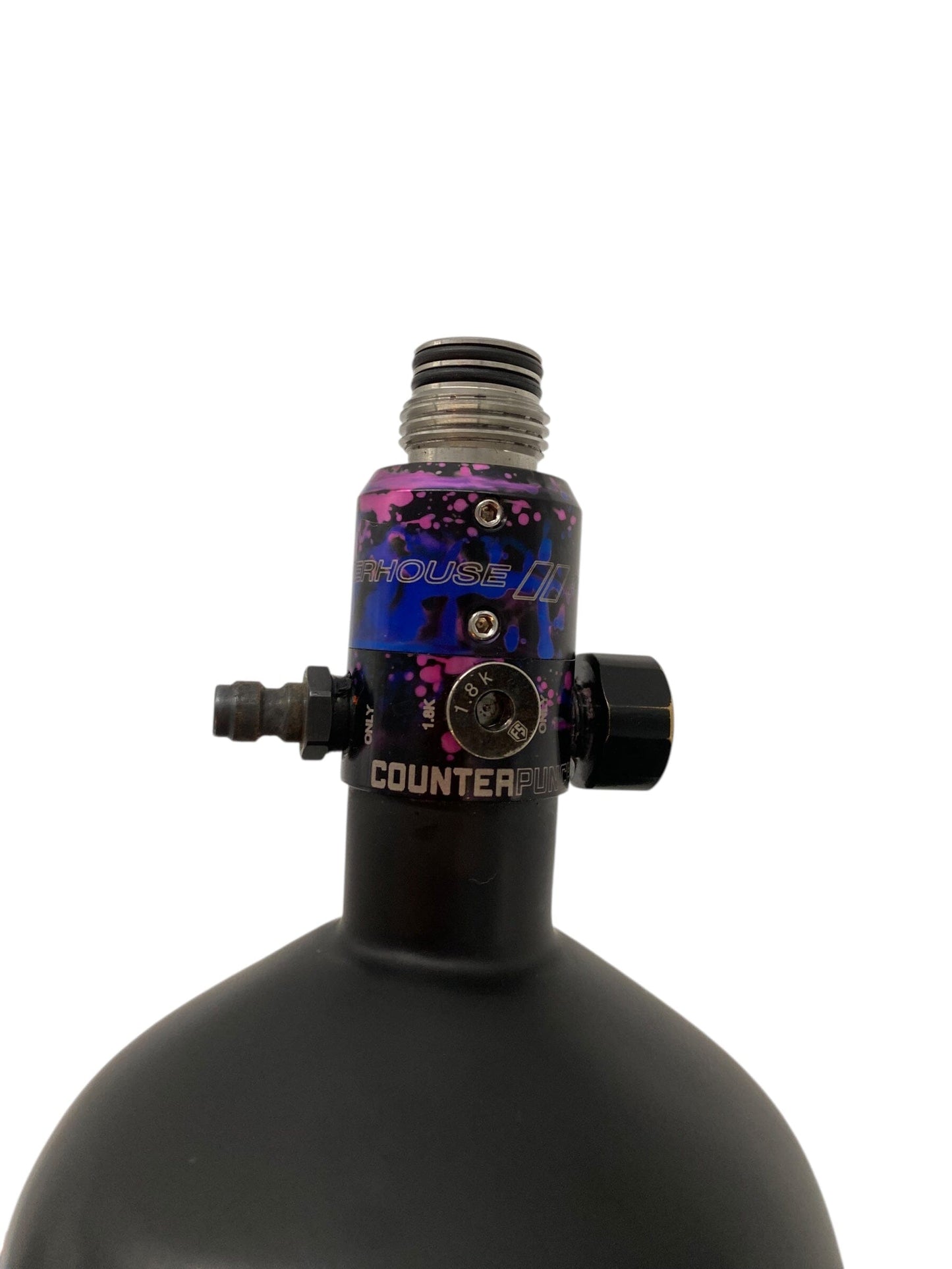 Used Power House Featherweight 68/4500 Paintball Tank with Powerhouse Regulator Paintball Gun from CPXBrosPaintball Buy/Sell/Trade Paintball Markers, New Paintball Guns, Paintball Hoppers, Paintball Masks, and Hormesis Headbands