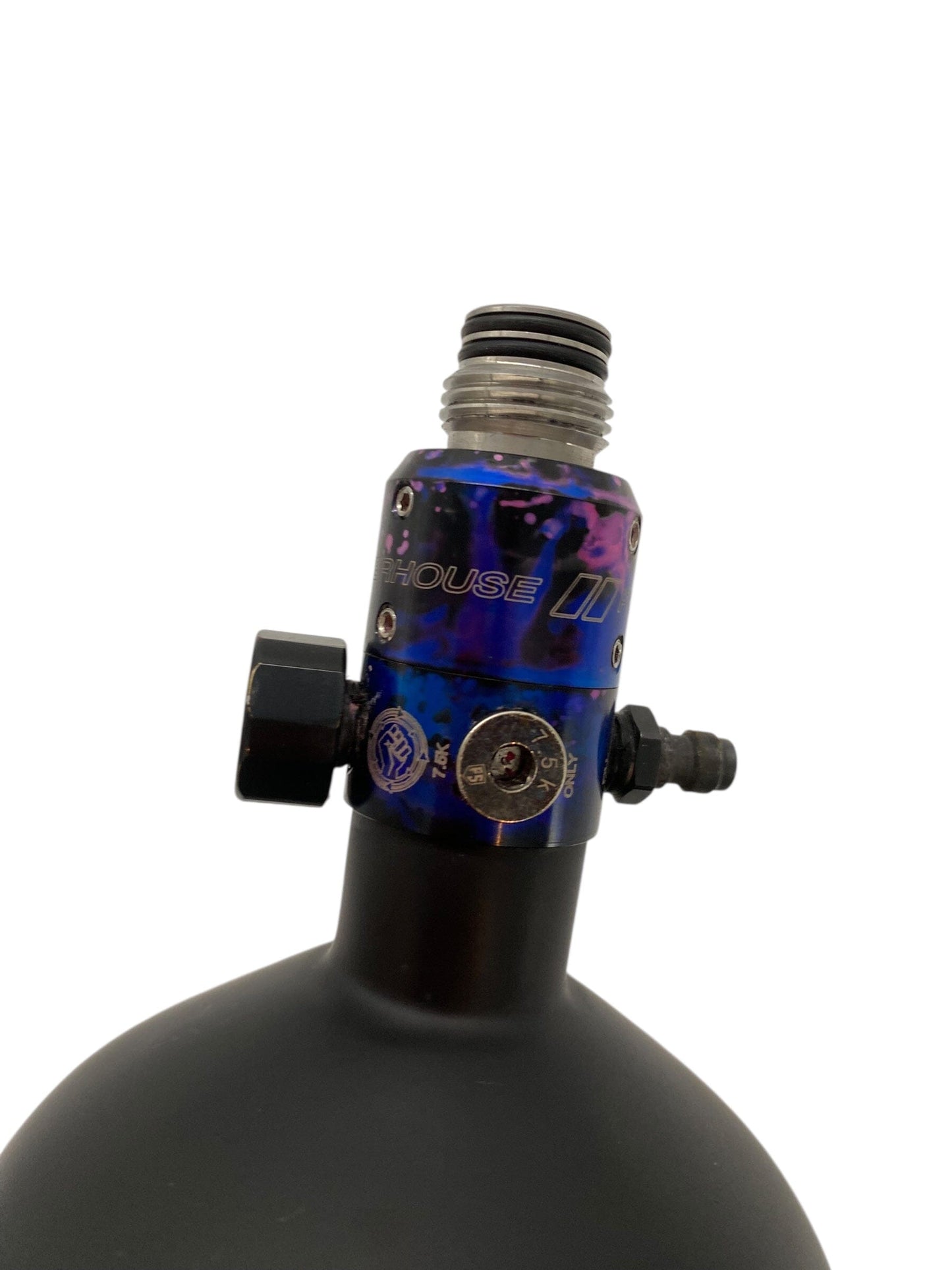 Used Power House Featherweight 68/4500 Paintball Tank with Powerhouse Regulator Paintball Gun from CPXBrosPaintball Buy/Sell/Trade Paintball Markers, New Paintball Guns, Paintball Hoppers, Paintball Masks, and Hormesis Headbands