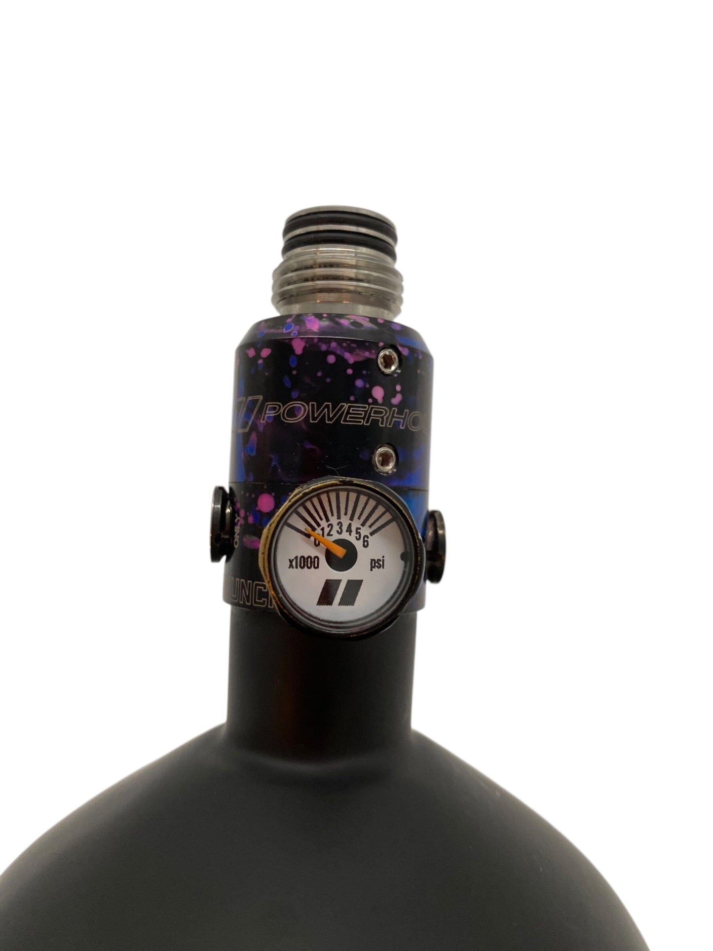 Used Power House Featherweight 68/4500 Paintball Tank with Powerhouse Regulator Paintball Gun from CPXBrosPaintball Buy/Sell/Trade Paintball Markers, New Paintball Guns, Paintball Hoppers, Paintball Masks, and Hormesis Headbands