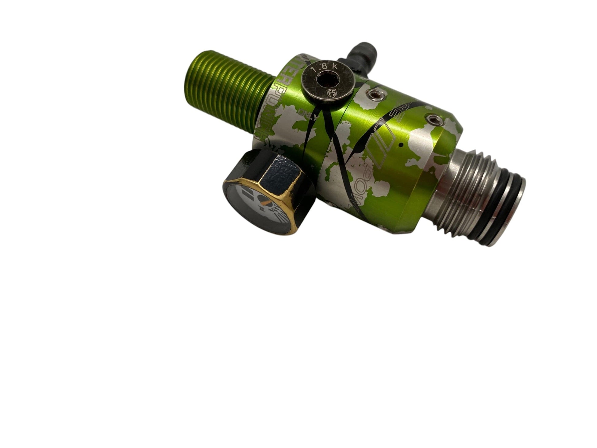 Used POWERHOUSE COUNTERPUNCH REGULATOR - GREEN SPLASH Paintball Gun from CPXBrosPaintball Buy/Sell/Trade Paintball Markers, New Paintball Guns, Paintball Hoppers, Paintball Masks, and Hormesis Headbands