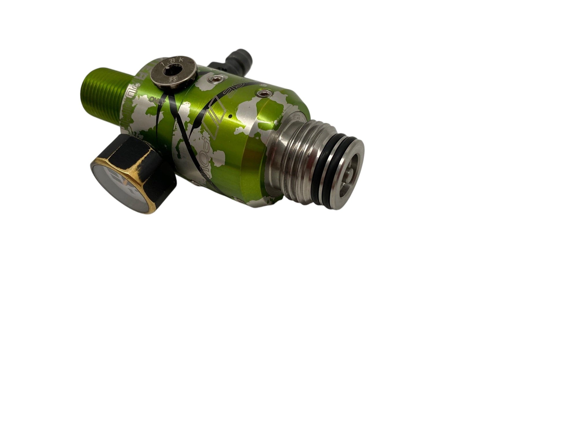 Used POWERHOUSE COUNTERPUNCH REGULATOR - GREEN SPLASH Paintball Gun from CPXBrosPaintball Buy/Sell/Trade Paintball Markers, New Paintball Guns, Paintball Hoppers, Paintball Masks, and Hormesis Headbands