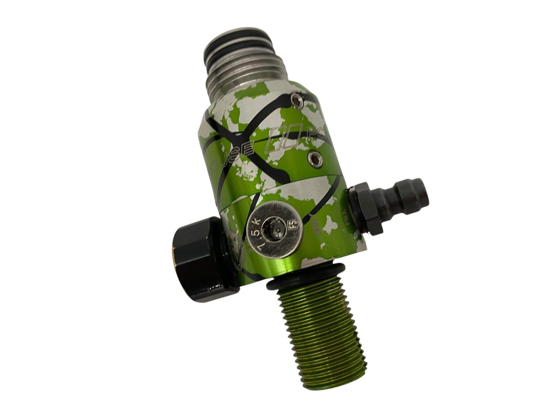 Used POWERHOUSE COUNTERPUNCH REGULATOR - GREEN SPLASH Paintball Gun from CPXBrosPaintball Buy/Sell/Trade Paintball Markers, New Paintball Guns, Paintball Hoppers, Paintball Masks, and Hormesis Headbands