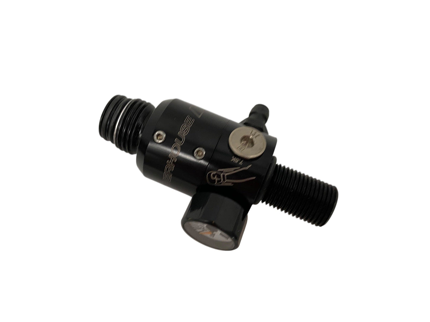 Used POWERHOUSE™ HOOK REGULATOR Paintball Gun from CPXBrosPaintball Buy/Sell/Trade Paintball Markers, New Paintball Guns, Paintball Hoppers, Paintball Masks, and Hormesis Headbands