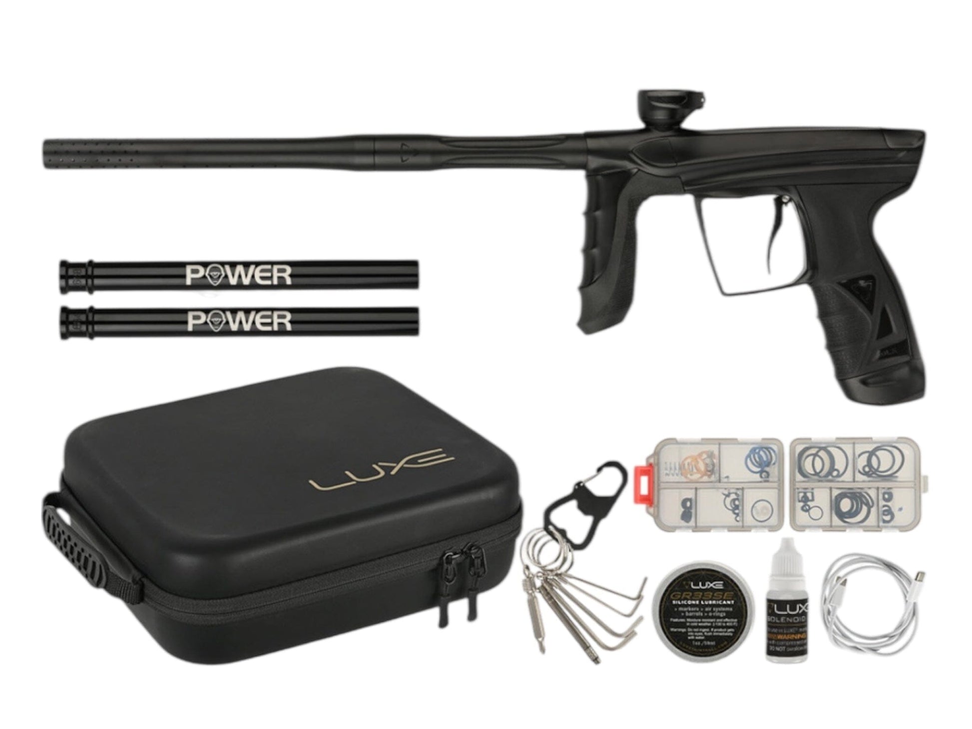 Used PRE ORDER NEW DLX LUXE AIRE -Dust Black Paintball Gun from CPXBrosPaintball Buy/Sell/Trade Paintball Markers, New Paintball Guns, Paintball Hoppers, Paintball Masks, and Hormesis Headbands
