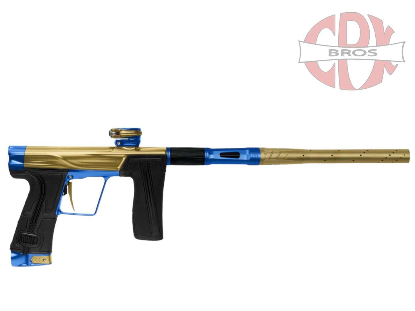 Used (PRE-ORDER) PLANET ECLIPSE GEO R5 - GOLD/BLUE Paintball Gun from CPXBrosPaintball Buy/Sell/Trade Paintball Markers, New Paintball Guns, Paintball Hoppers, Paintball Masks, and Hormesis Headbands