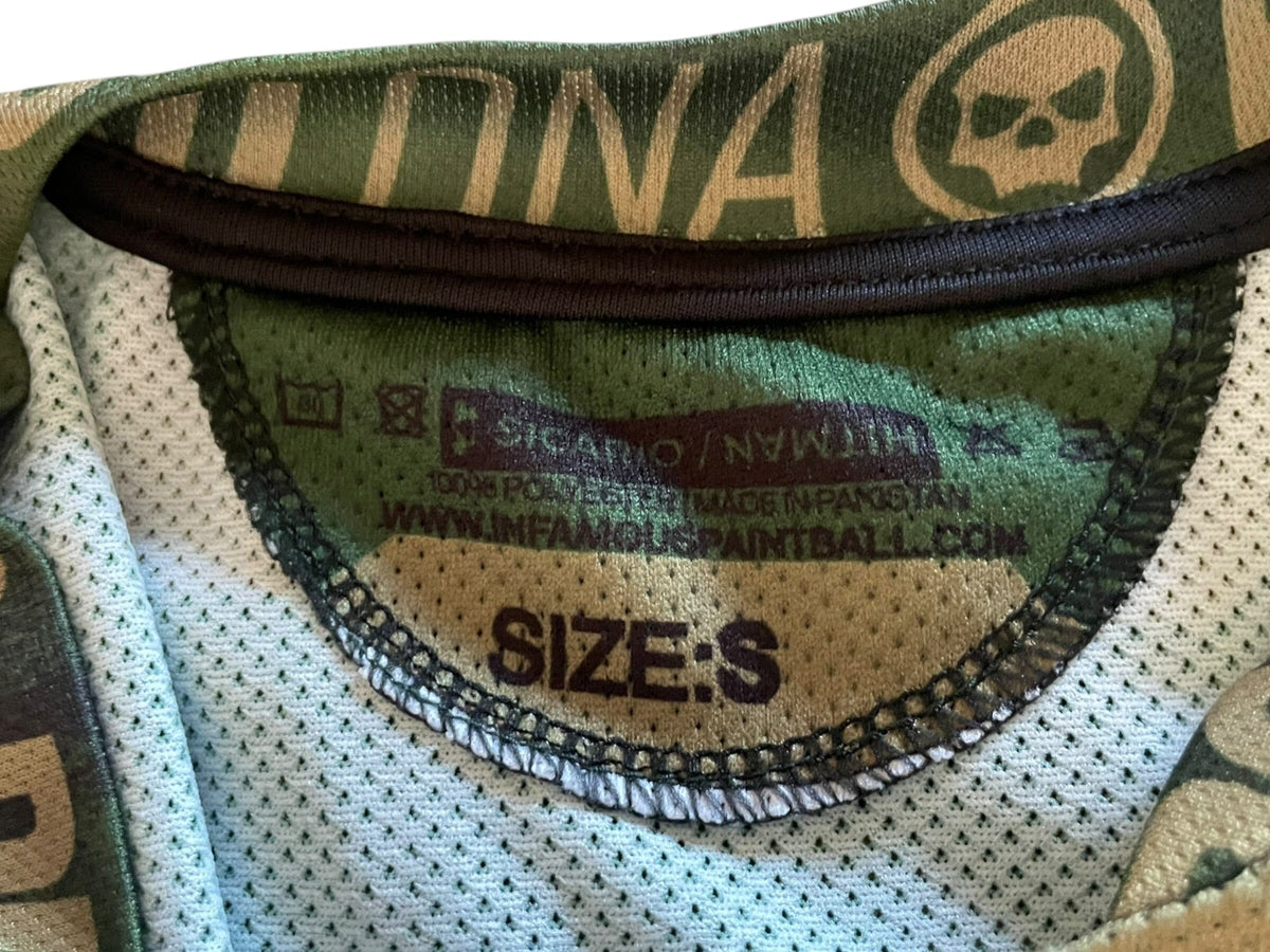Used Pro DNA Infamous Paintball Jersey: Size Small Paintball Gun from CPXBrosPaintball Buy/Sell/Trade Paintball Markers, New Paintball Guns, Paintball Hoppers, Paintball Masks, and Hormesis Headbands