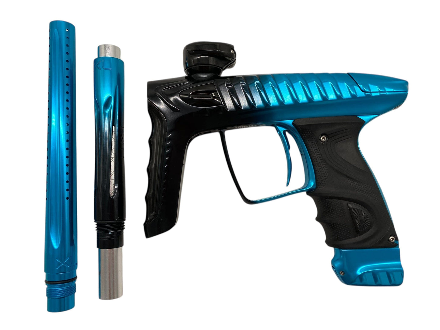 Used Project Dlx Luxe Tm40 Paintball Gun Black/Teal Fade Paintball Gun from CPXBrosPaintball Buy/Sell/Trade Paintball Markers, New Paintball Guns, Paintball Hoppers, Paintball Masks, and Hormesis Headbands