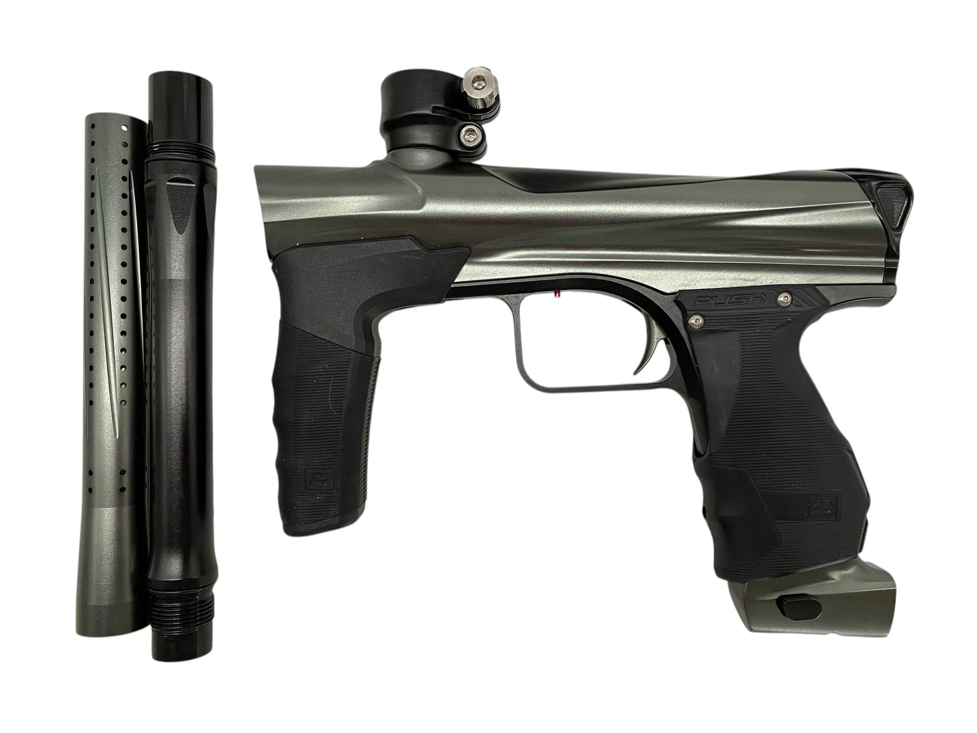 Used Push Propel Mech Grey/Black Paintball Gun Paintball Gun from CPXBrosPaintball Buy/Sell/Trade Paintball Markers, New Paintball Guns, Paintball Hoppers, Paintball Masks, and Hormesis Headbands