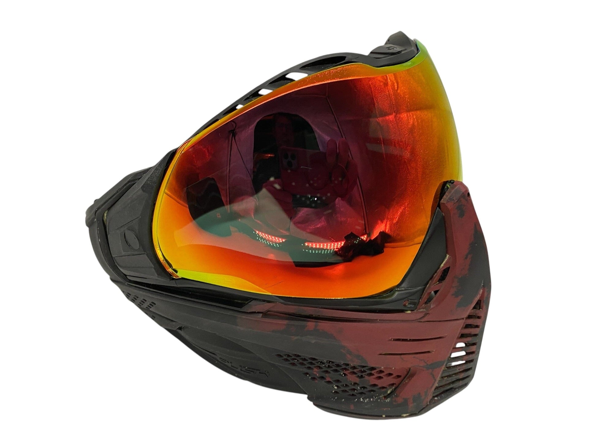 Used Push Unite Black Red Skull Paintball Mask Goggles Paintball Gun from CPXBrosPaintball Buy/Sell/Trade Paintball Markers, New Paintball Guns, Paintball Hoppers, Paintball Masks, and Hormesis Headbands
