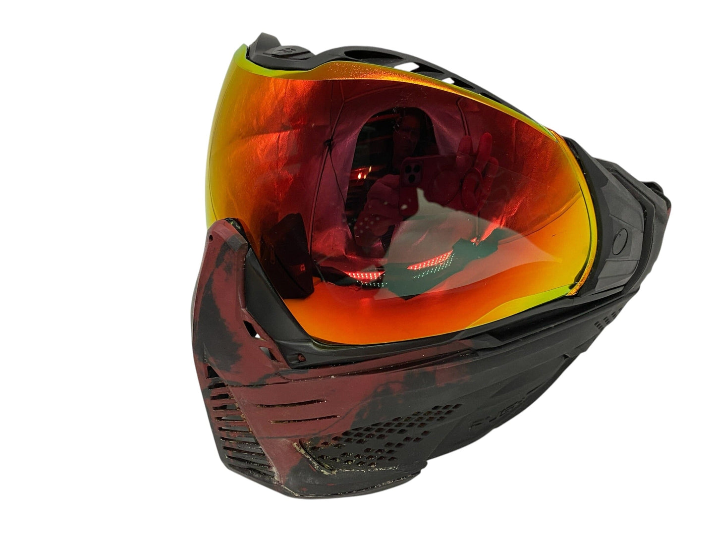 Used Push Unite Black Red Skull Paintball Mask Goggles Paintball Gun from CPXBrosPaintball Buy/Sell/Trade Paintball Markers, New Paintball Guns, Paintball Hoppers, Paintball Masks, and Hormesis Headbands