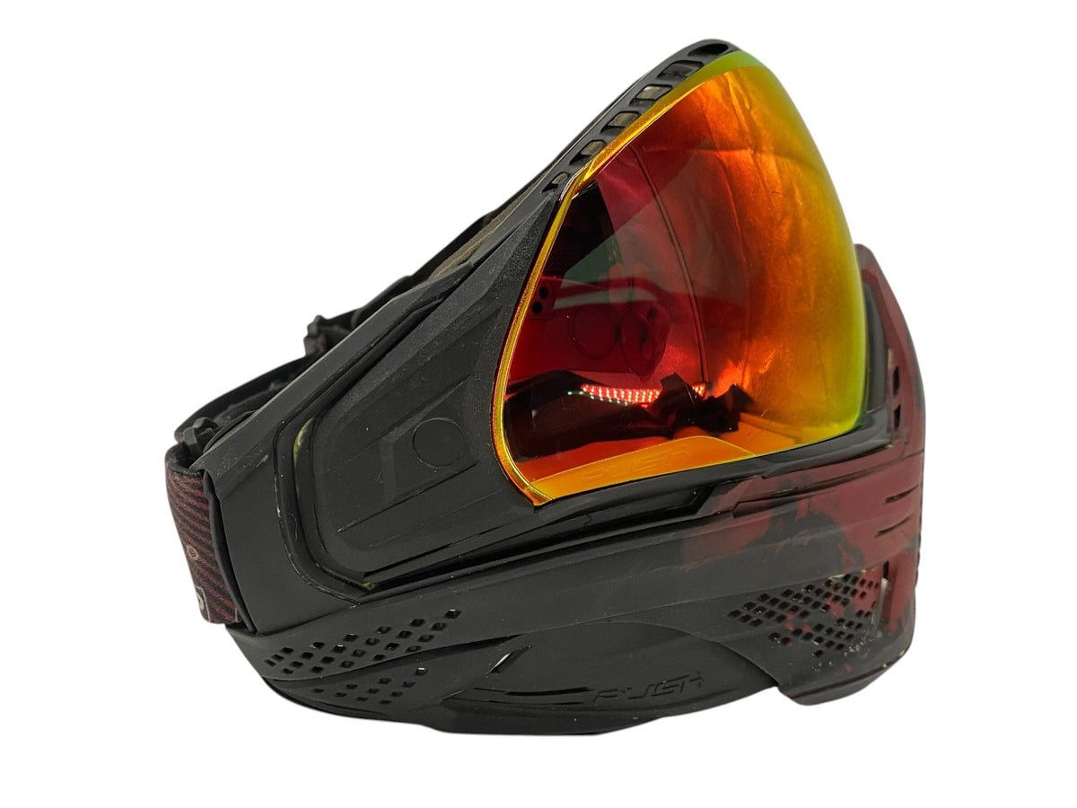 Used Push Unite Black Red Skull Paintball Mask Goggles Paintball Gun from CPXBrosPaintball Buy/Sell/Trade Paintball Markers, New Paintball Guns, Paintball Hoppers, Paintball Masks, and Hormesis Headbands