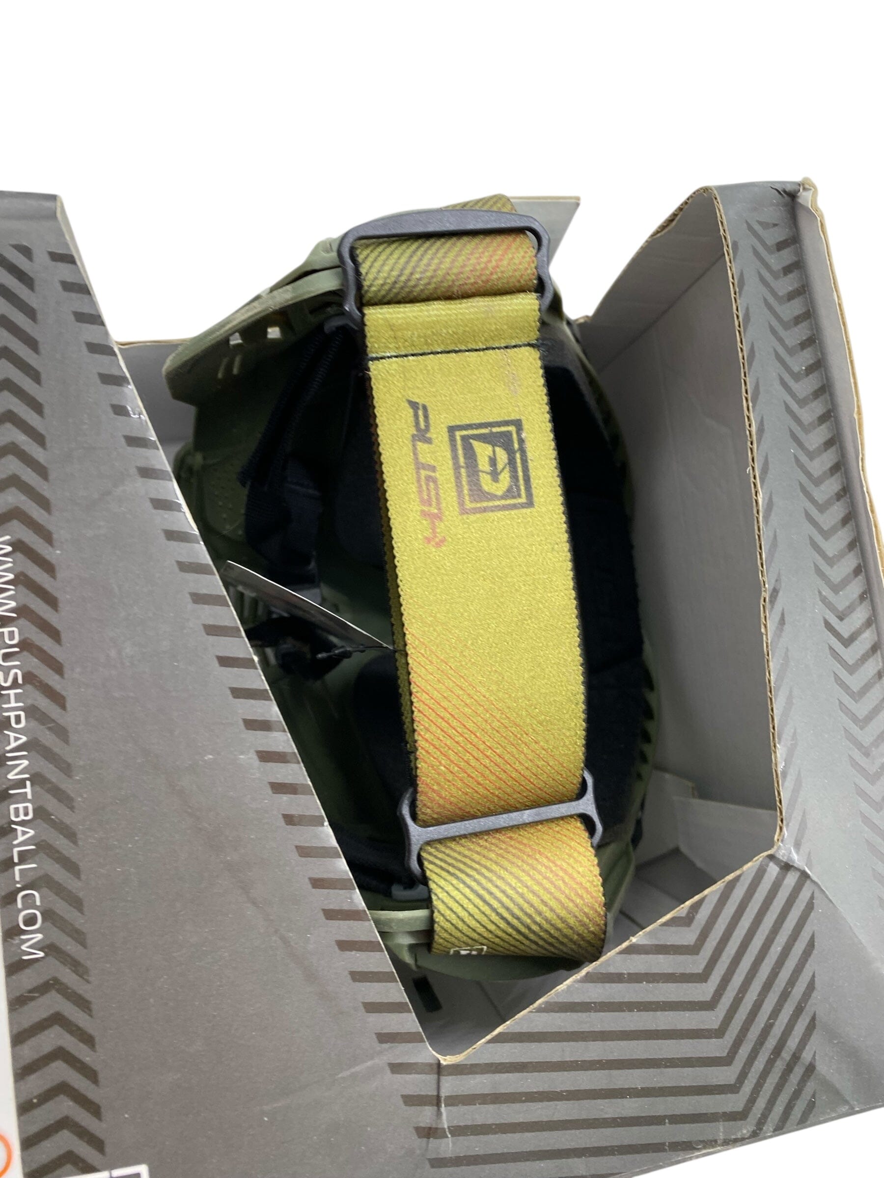 Used PUSH UNITE PAINTBALL MASK/GOGGLES - BASIC OLIVE Paintball Gun from CPXBrosPaintball Buy/Sell/Trade Paintball Markers, New Paintball Guns, Paintball Hoppers, Paintball Masks, and Hormesis Headbands