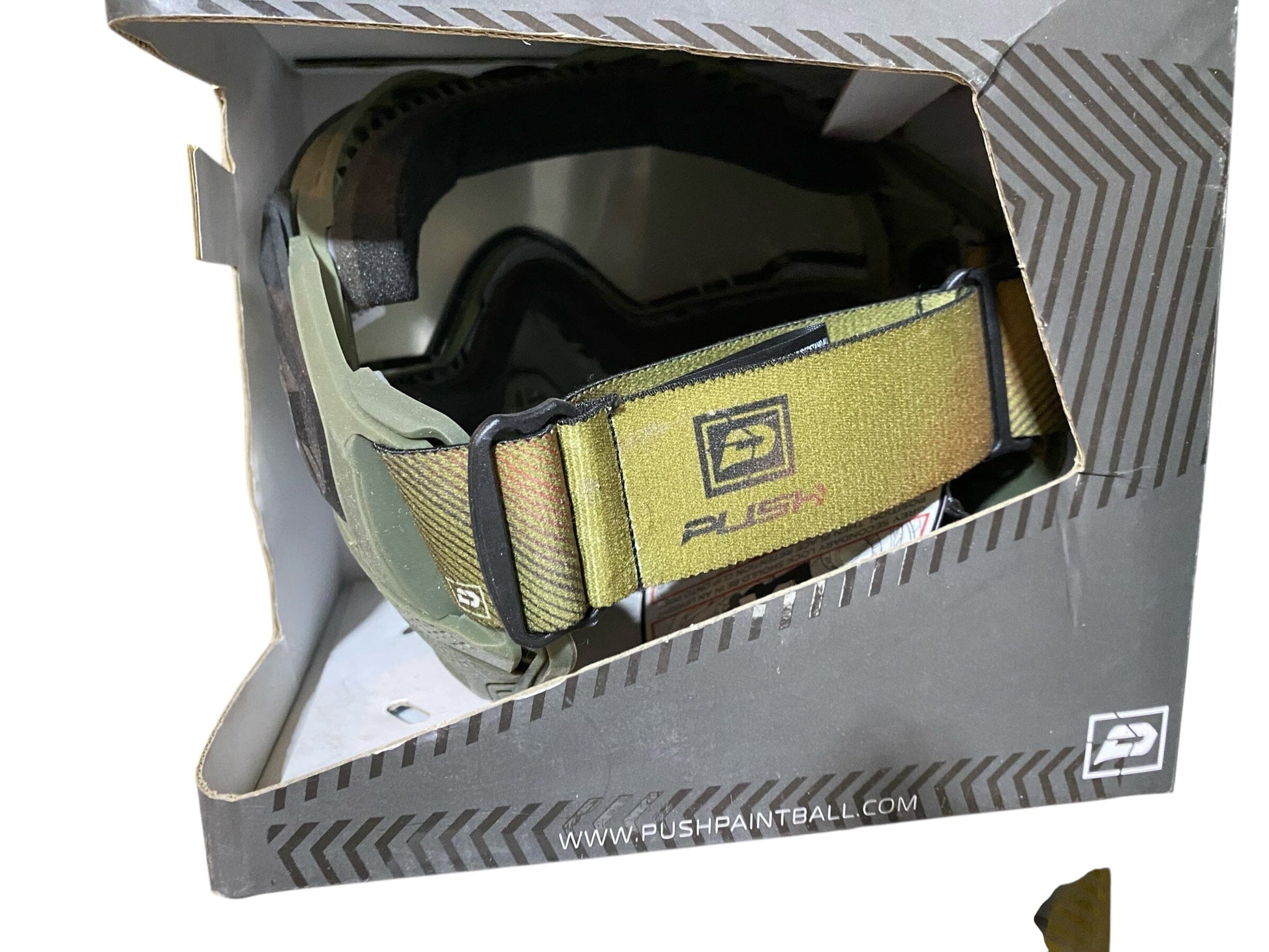 Used PUSH UNITE PAINTBALL MASK/GOGGLES - BASIC OLIVE Paintball Gun from CPXBrosPaintball Buy/Sell/Trade Paintball Markers, New Paintball Guns, Paintball Hoppers, Paintball Masks, and Hormesis Headbands