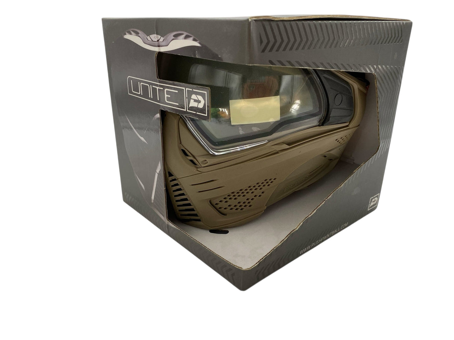 Used PUSH UNITE PAINTBALL MASK/GOGGLES - BASIC TAN Paintball Gun from CPXBrosPaintball Buy/Sell/Trade Paintball Markers, New Paintball Guns, Paintball Hoppers, Paintball Masks, and Hormesis Headbands