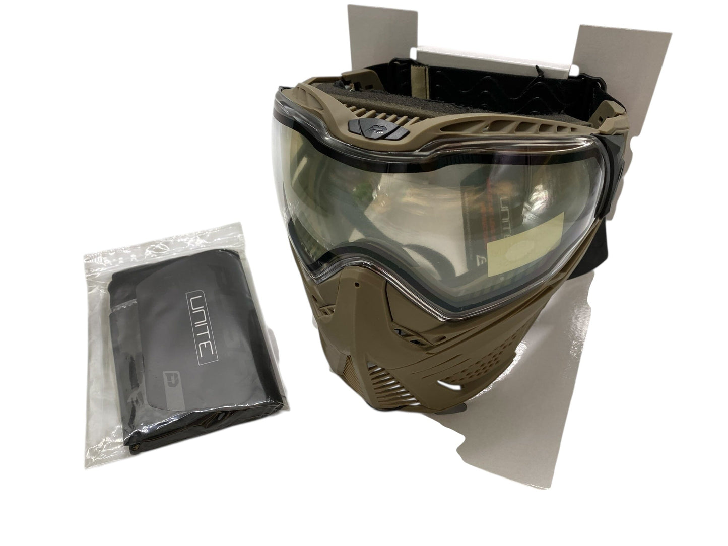 Used PUSH UNITE PAINTBALL MASK/GOGGLES - BASIC TAN Paintball Gun from CPXBrosPaintball Buy/Sell/Trade Paintball Markers, New Paintball Guns, Paintball Hoppers, Paintball Masks, and Hormesis Headbands