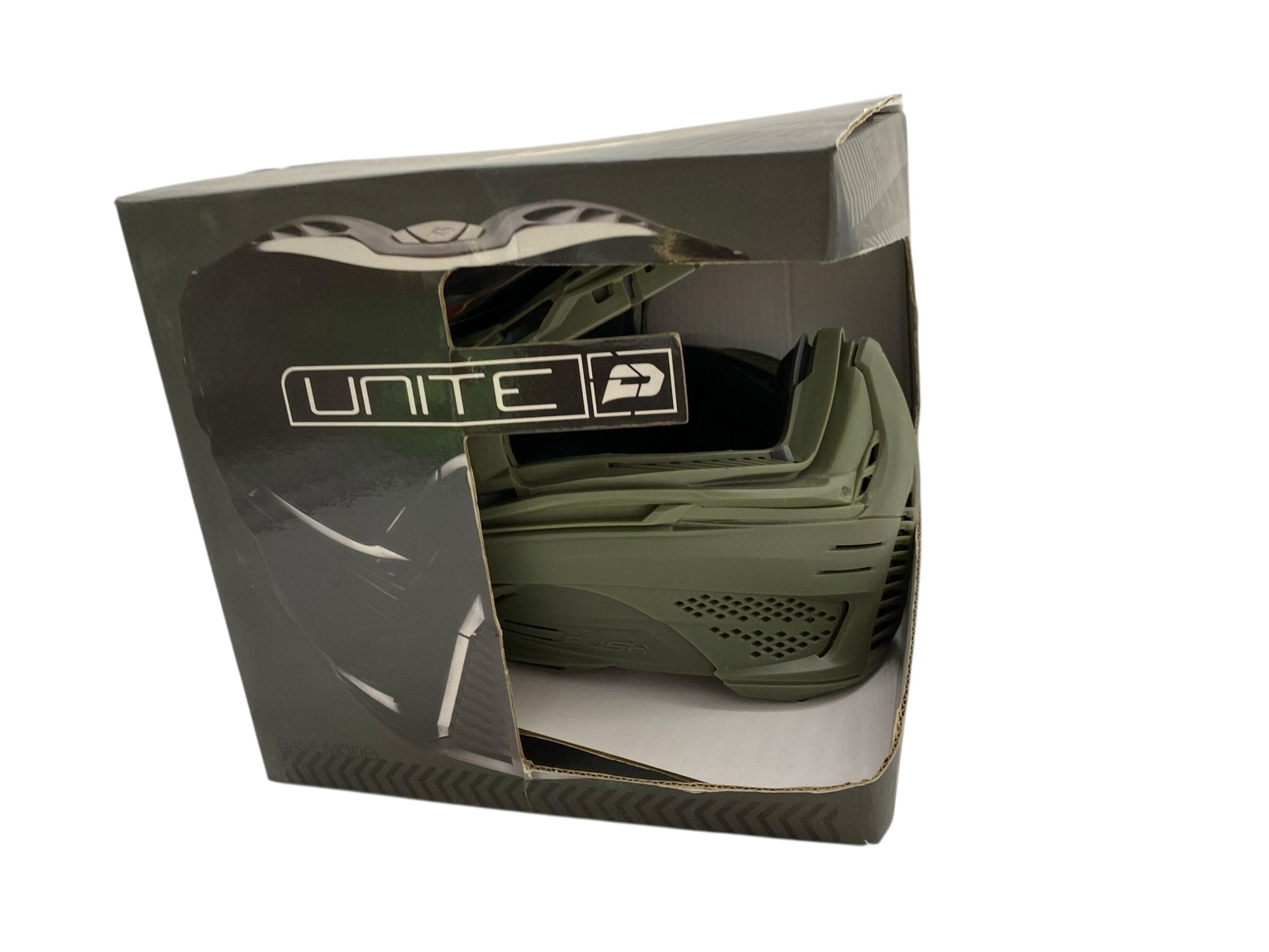 Used PUSH UNITE PAINTBALL MASK/GOGGLES (NO LENS) - BASE MODEL OLIVE Paintball Gun from CPXBrosPaintball Buy/Sell/Trade Paintball Markers, New Paintball Guns, Paintball Hoppers, Paintball Masks, and Hormesis Headbands