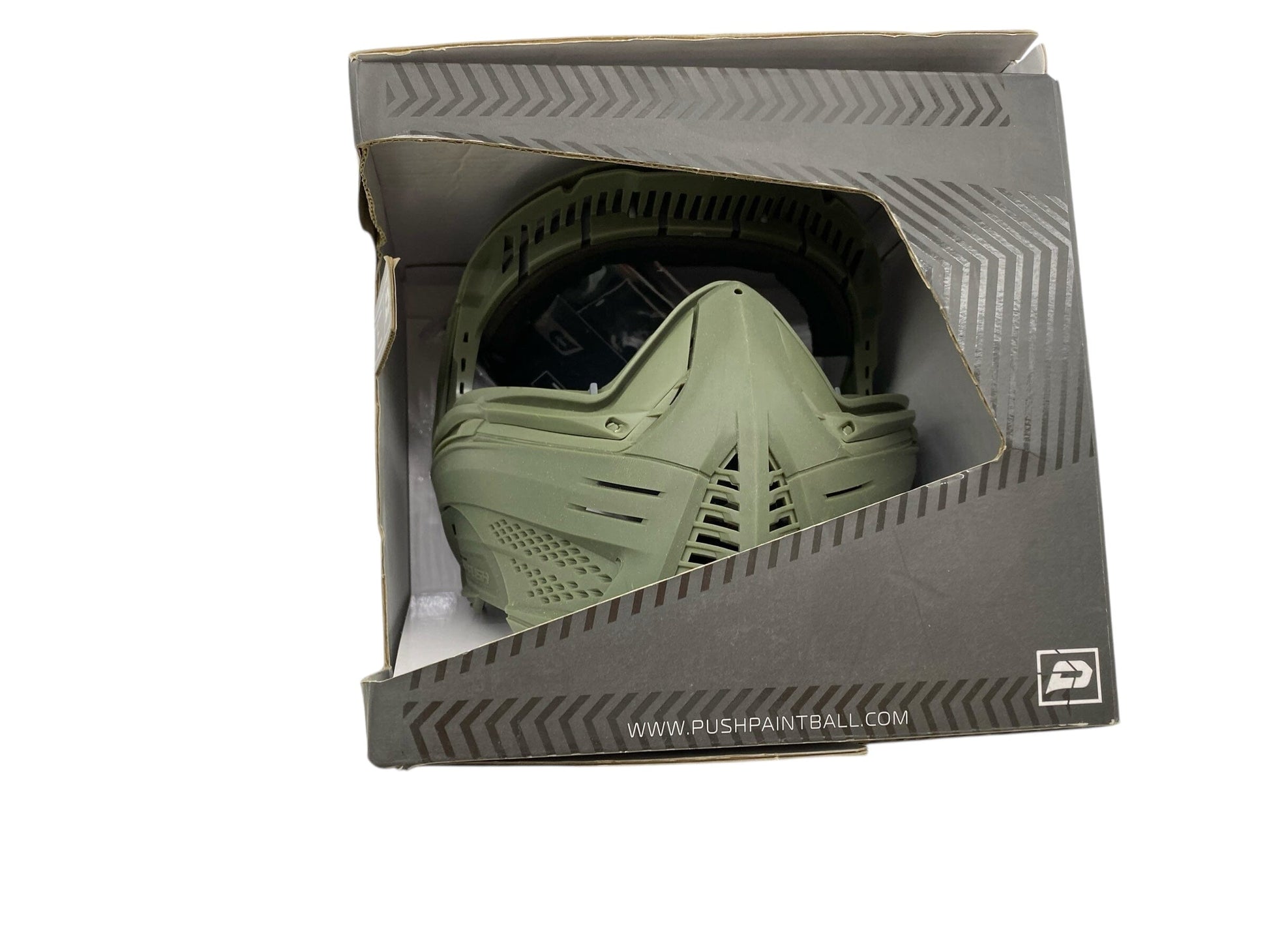 Used PUSH UNITE PAINTBALL MASK/GOGGLES (NO LENS) - BASE MODEL OLIVE Paintball Gun from CPXBrosPaintball Buy/Sell/Trade Paintball Markers, New Paintball Guns, Paintball Hoppers, Paintball Masks, and Hormesis Headbands