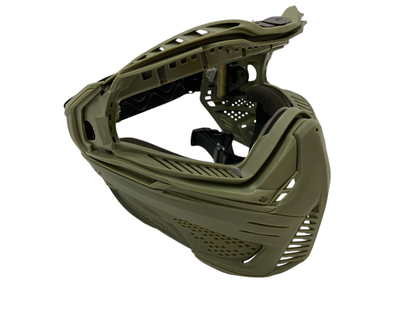 Used PUSH UNITE PAINTBALL MASK/GOGGLES (NO LENS) - BASE MODEL OLIVE Paintball Gun from CPXBrosPaintball Buy/Sell/Trade Paintball Markers, New Paintball Guns, Paintball Hoppers, Paintball Masks, and Hormesis Headbands