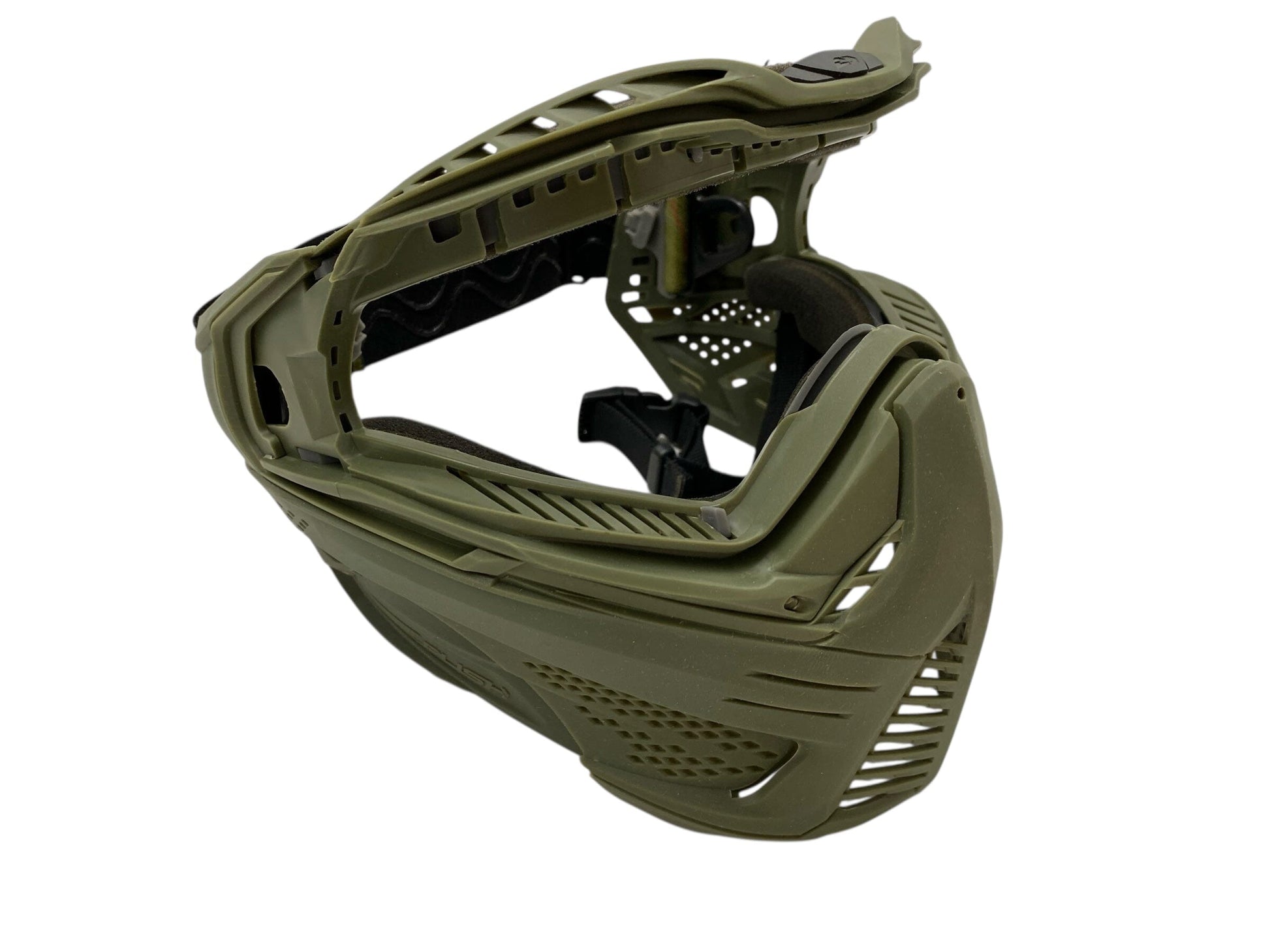 Used PUSH UNITE PAINTBALL MASK/GOGGLES (NO LENS) - BASE MODEL OLIVE Paintball Gun from CPXBrosPaintball Buy/Sell/Trade Paintball Markers, New Paintball Guns, Paintball Hoppers, Paintball Masks, and Hormesis Headbands