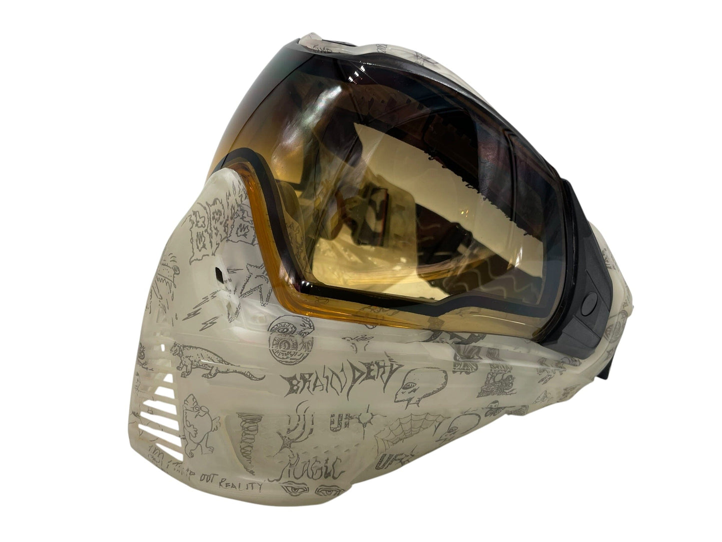 Used Push Unite "We Are Brain Dead" Paintball Mask Goggles Paintball Gun from CPXBrosPaintball Buy/Sell/Trade Paintball Markers, New Paintball Guns, Paintball Hoppers, Paintball Masks, and Hormesis Headbands