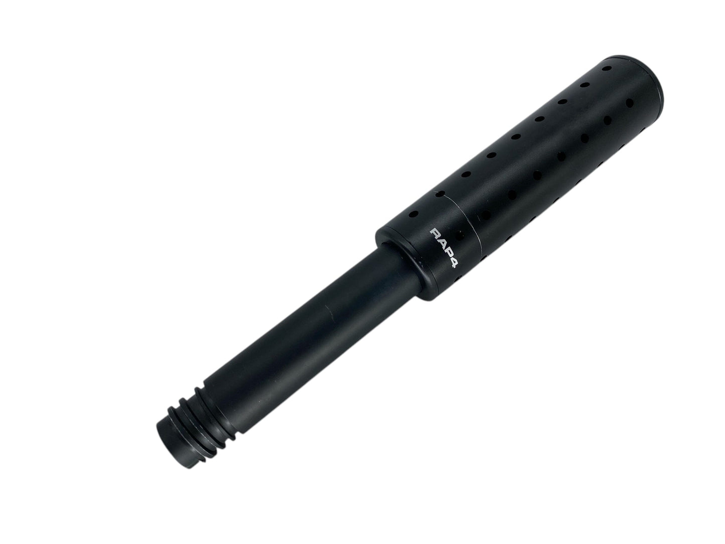 Used Rap 4 Tactical Paintball Gun Barrel Silencer 98 Custom Threaded Paintball Gun from CPXBrosPaintball Buy/Sell/Trade Paintball Markers, New Paintball Guns, Paintball Hoppers, Paintball Masks, and Hormesis Headbands