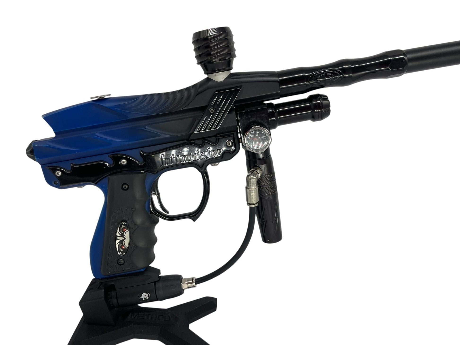 Used Read Disc Bob Long 2k2 Intimidator Paintball Gun Black/Blue Fade Paintball Gun from CPXBrosPaintball Buy/Sell/Trade Paintball Markers, New Paintball Guns, Paintball Hoppers, Paintball Masks, and Hormesis Headbands